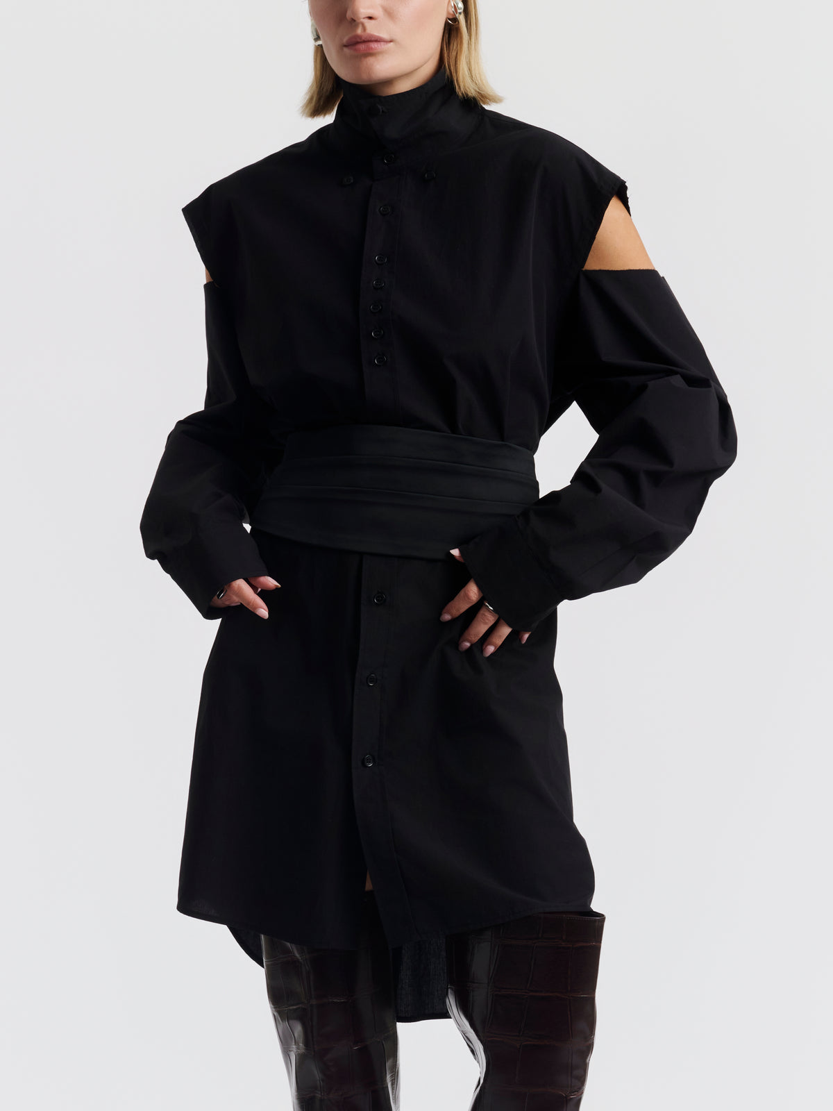 SAM TUXEDO BELT — Black