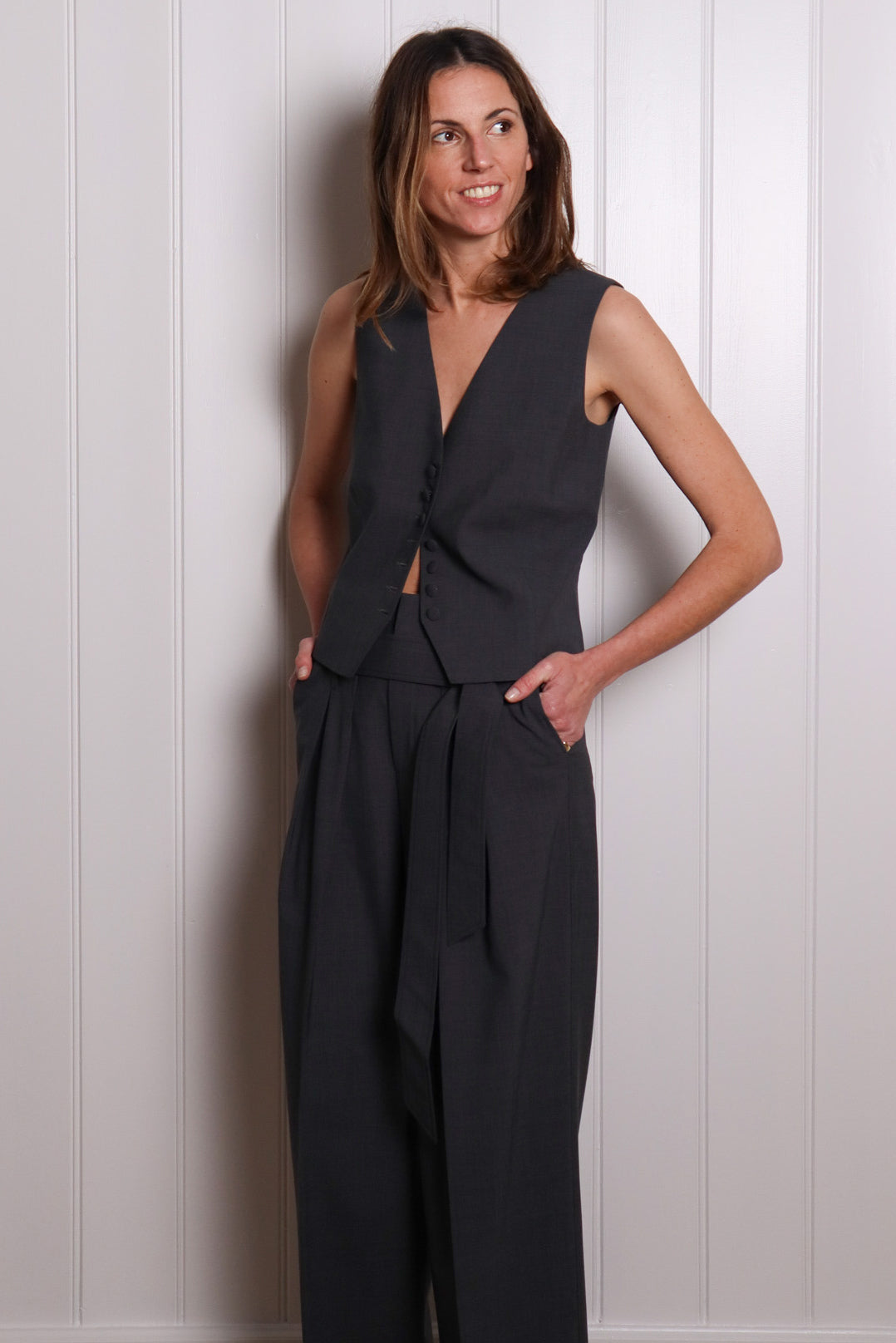 CARMEN WAISTCOAT - Grey
