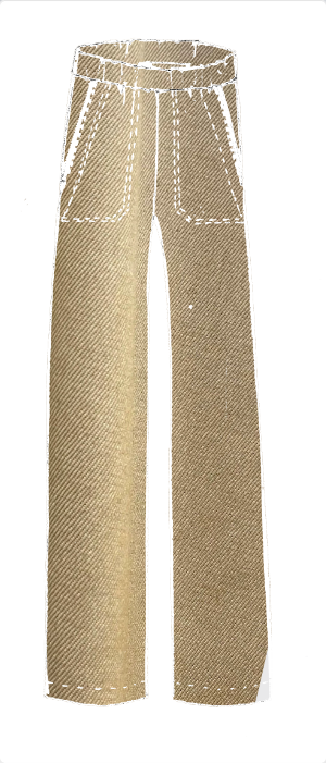 VIC TROUSERS - beige tencel