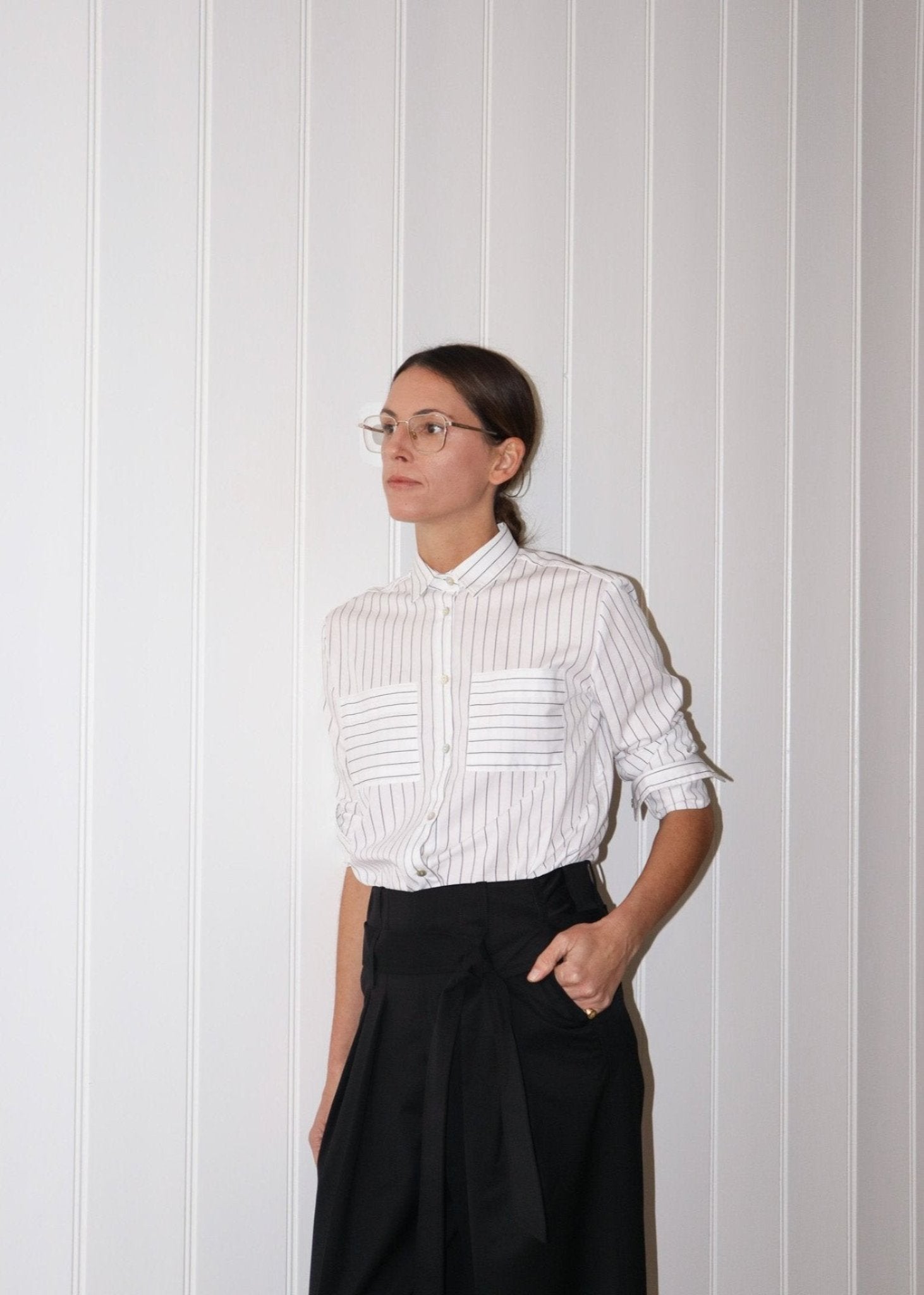 FELIS SHIRT - Black stripes