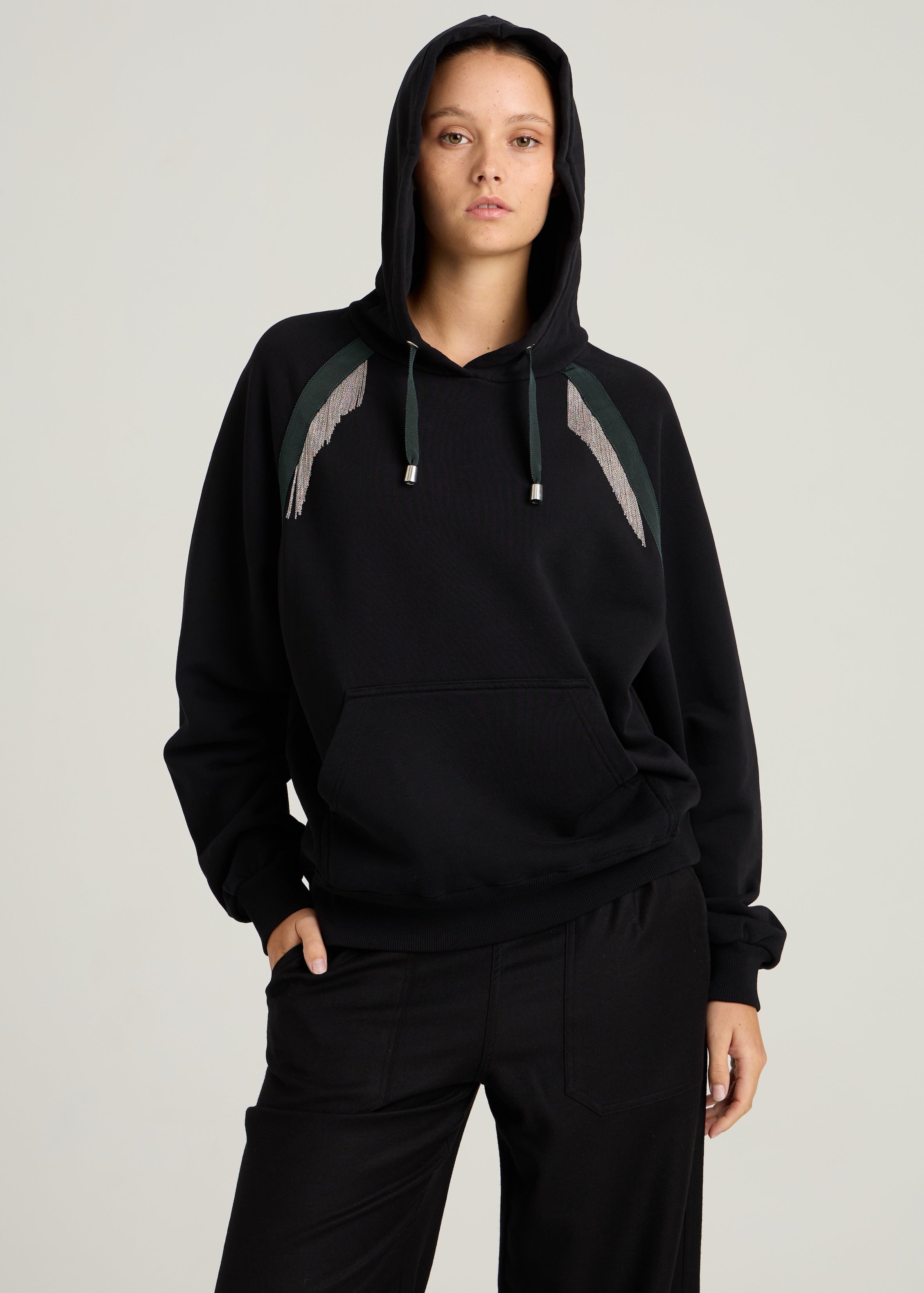 IAN CHAINS HOODIE - Black