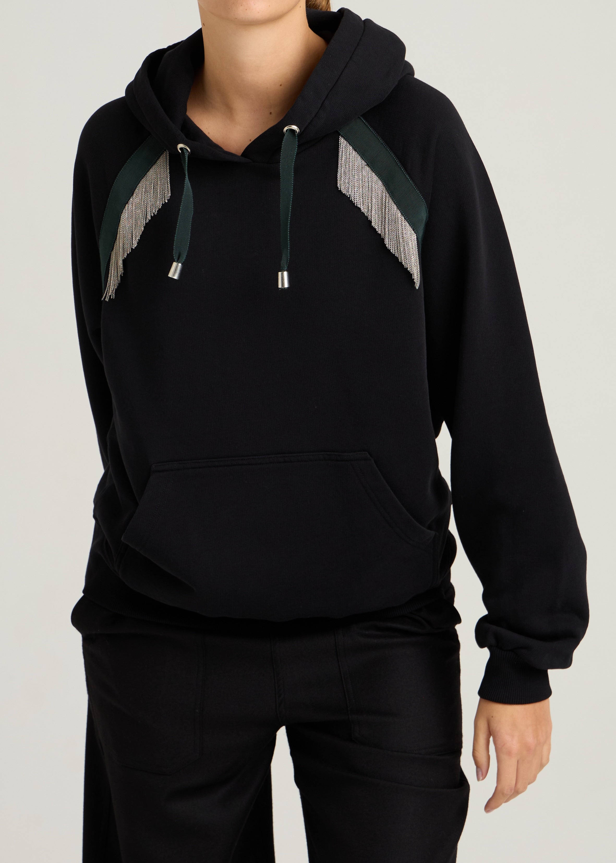 IAN CHAINS HOODIE - Black