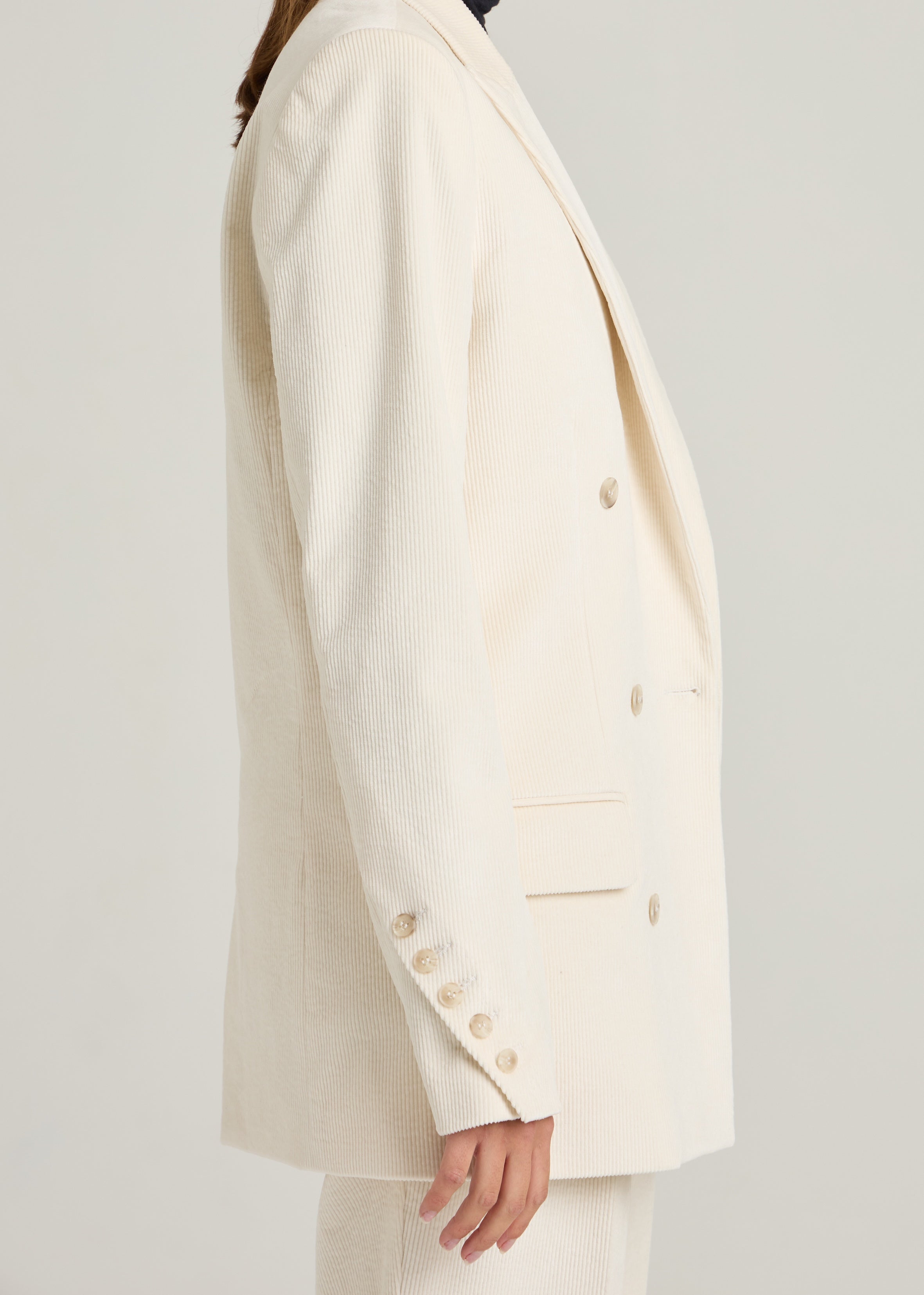 BILLIE JACKET - Écru Rib Cord