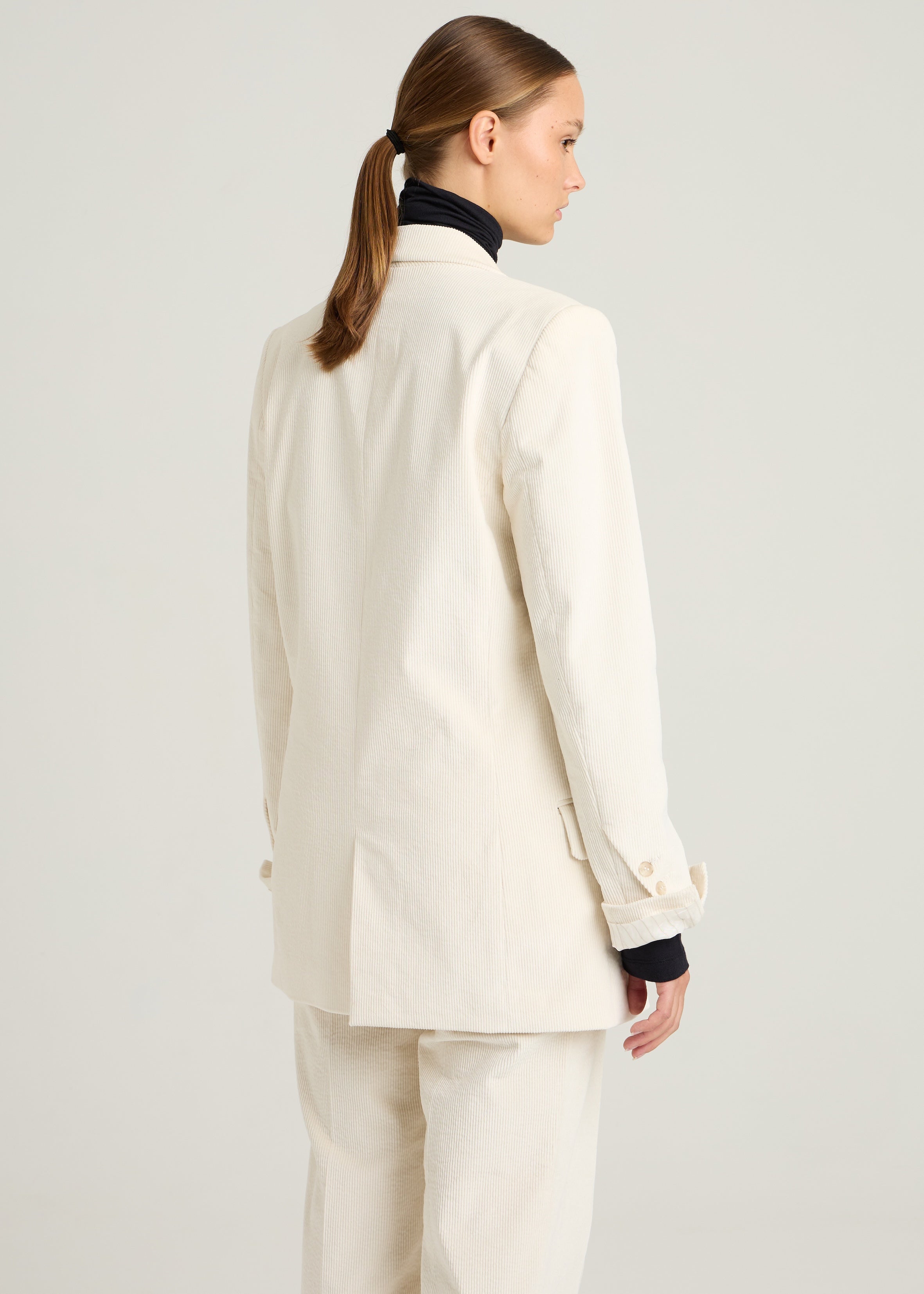 BILLIE JACKET - Écru Rib Cord