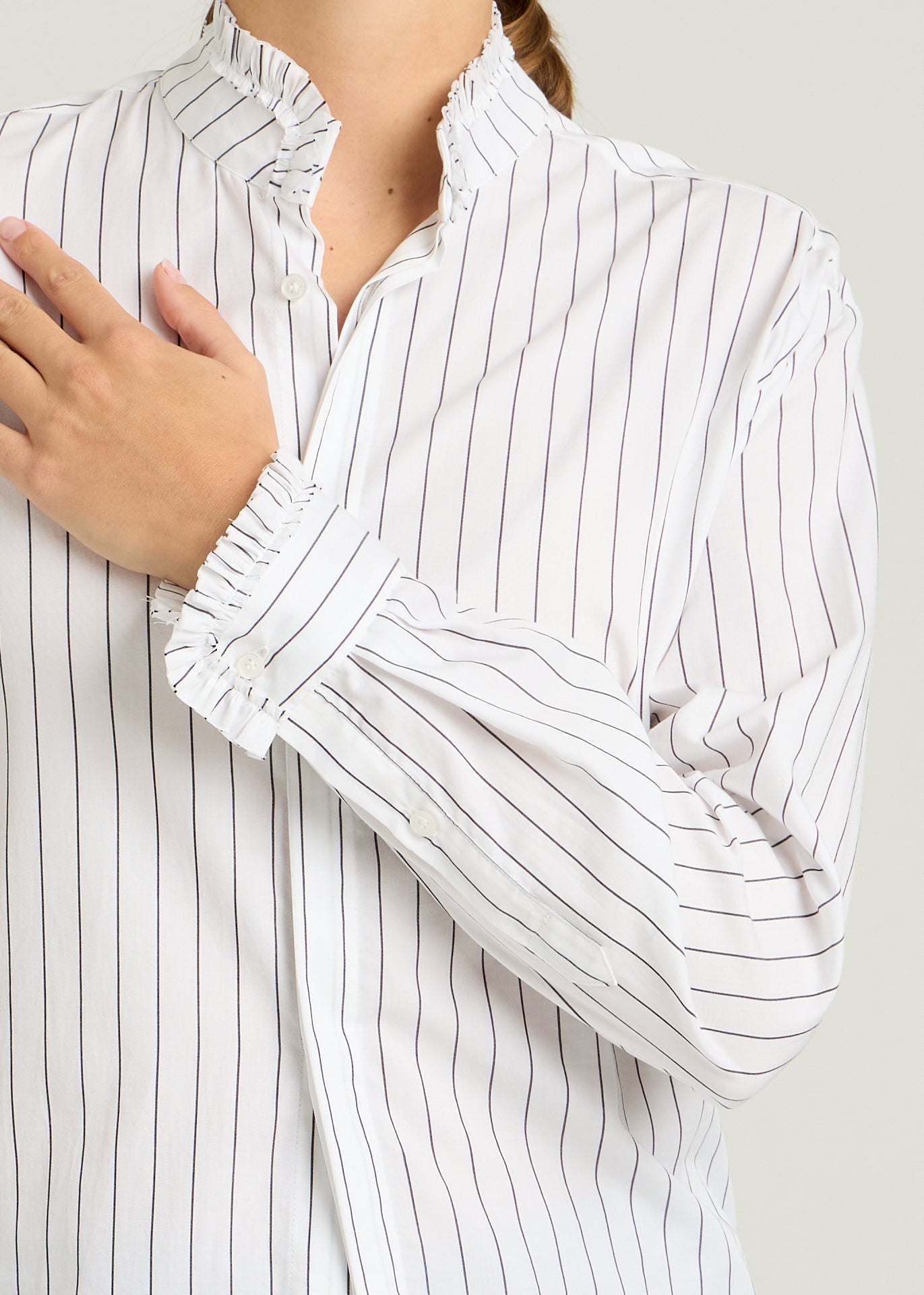 FLO SHIRT - Black stripes