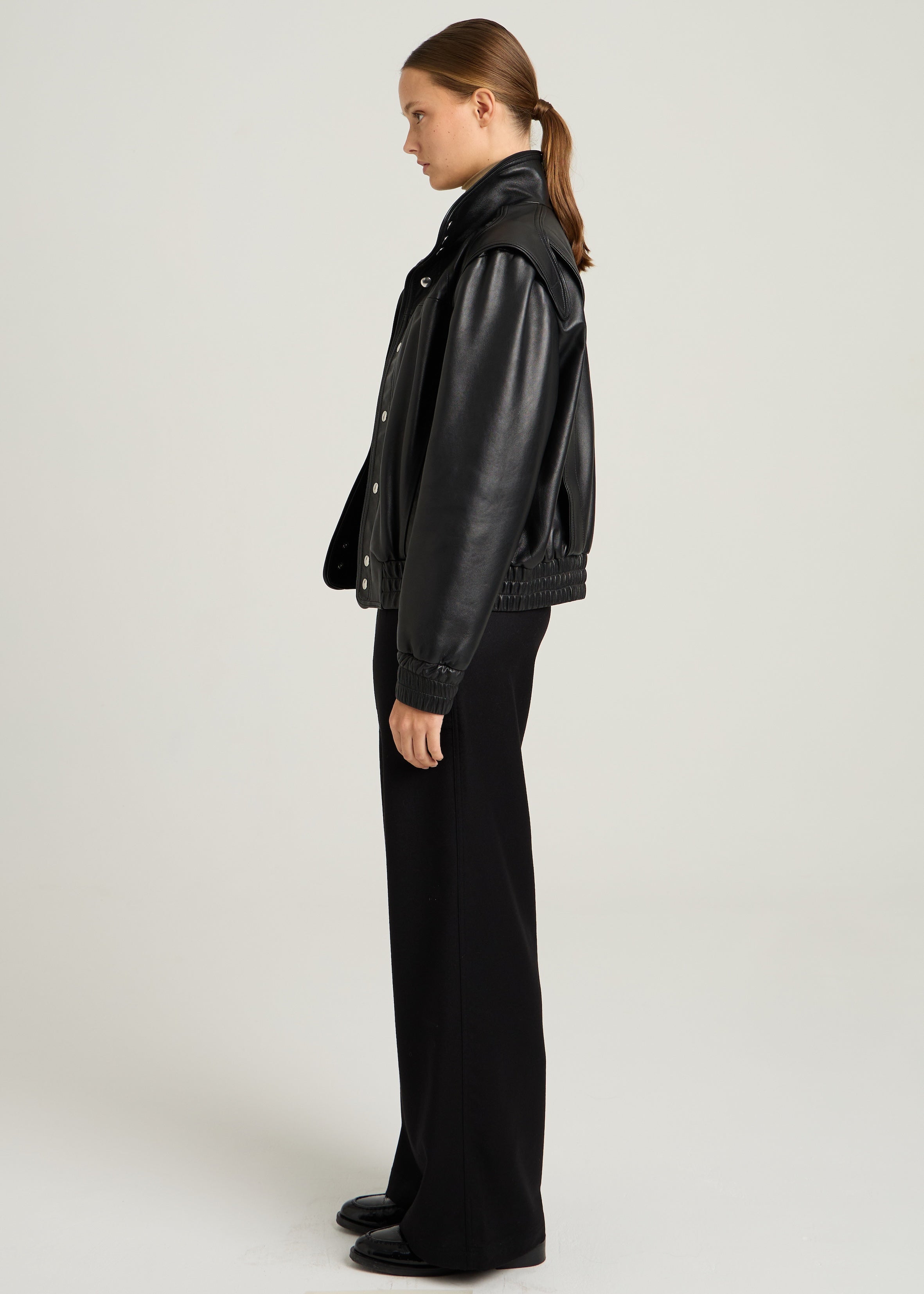 AXEL LEATHER JACKET - Black