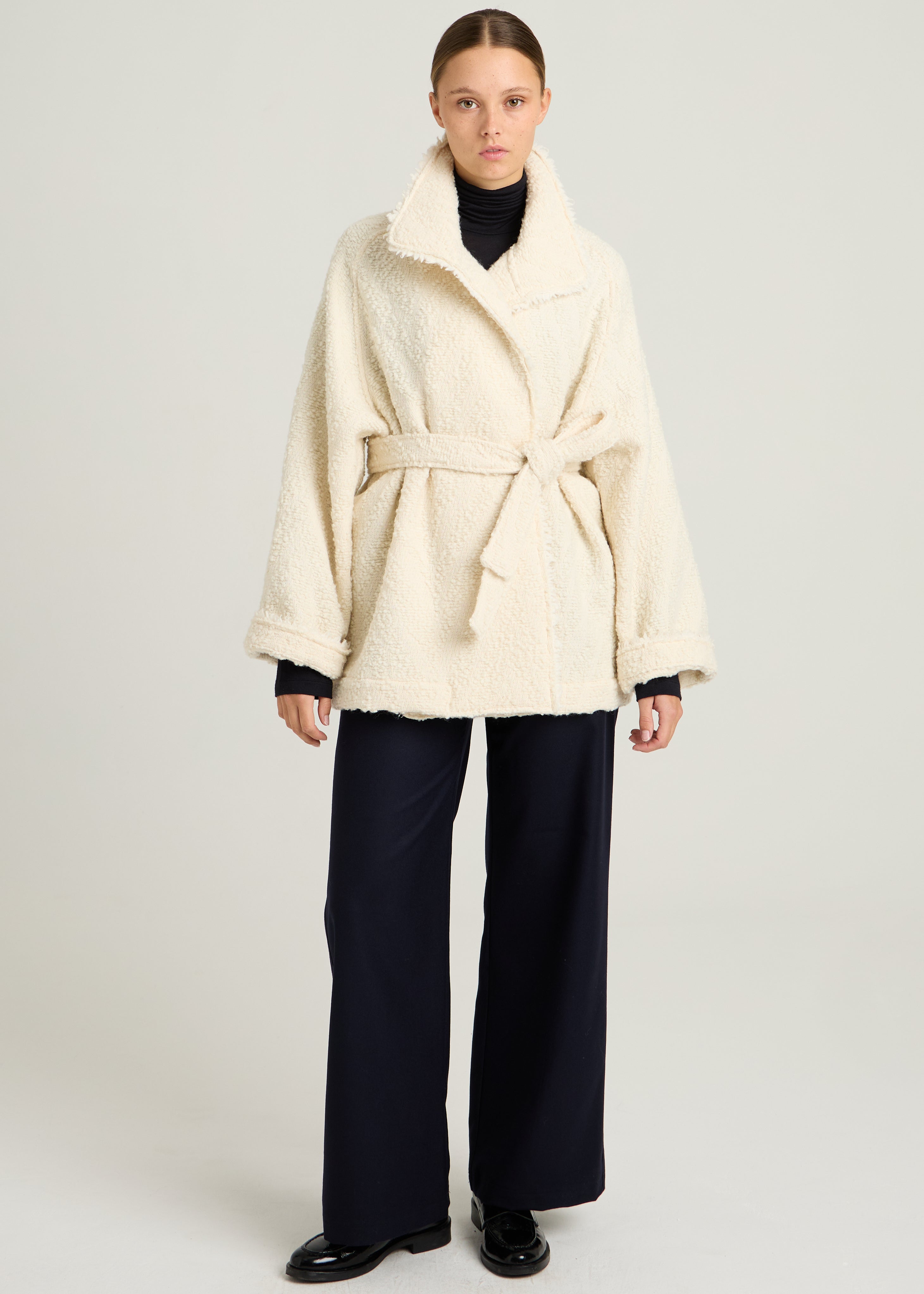 KIM KIMONO JACKET - Écru Tweed