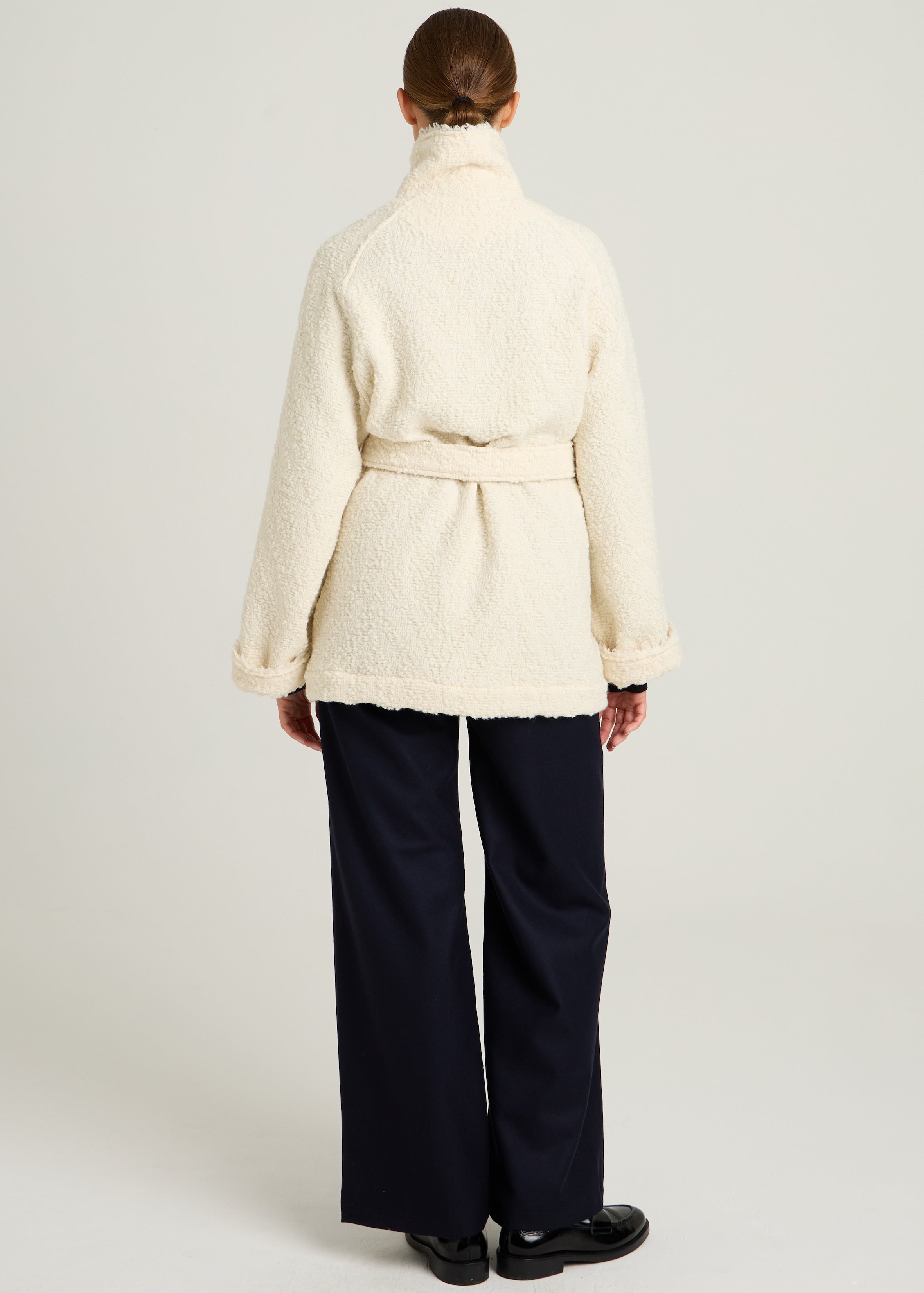 KIM KIMONO JACKET - Écru Tweed