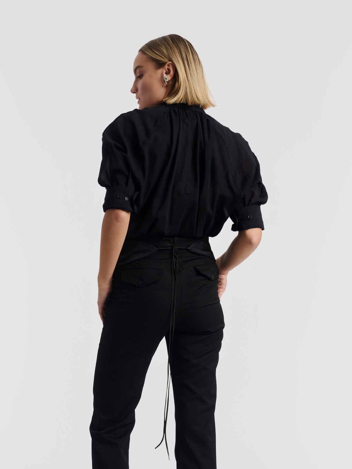 SAM TUXEDO BELT — Black