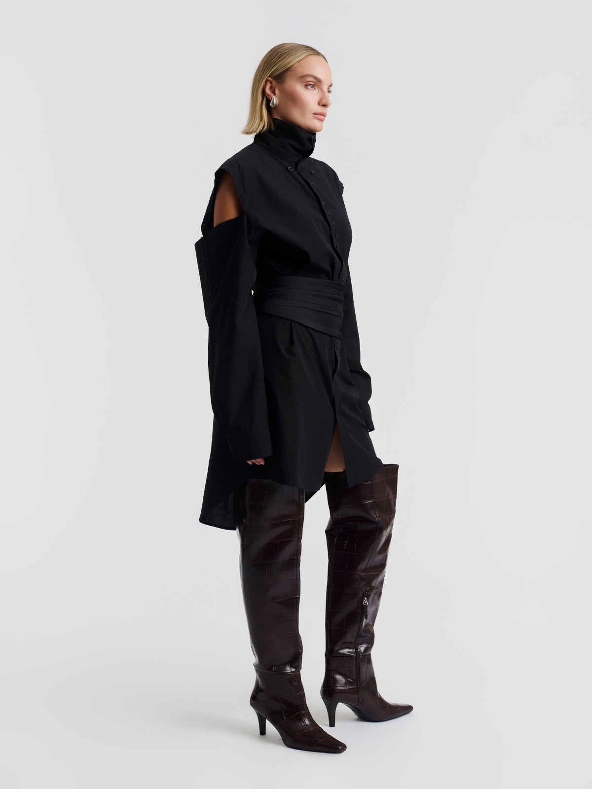 SAM TUXEDO BELT — Black