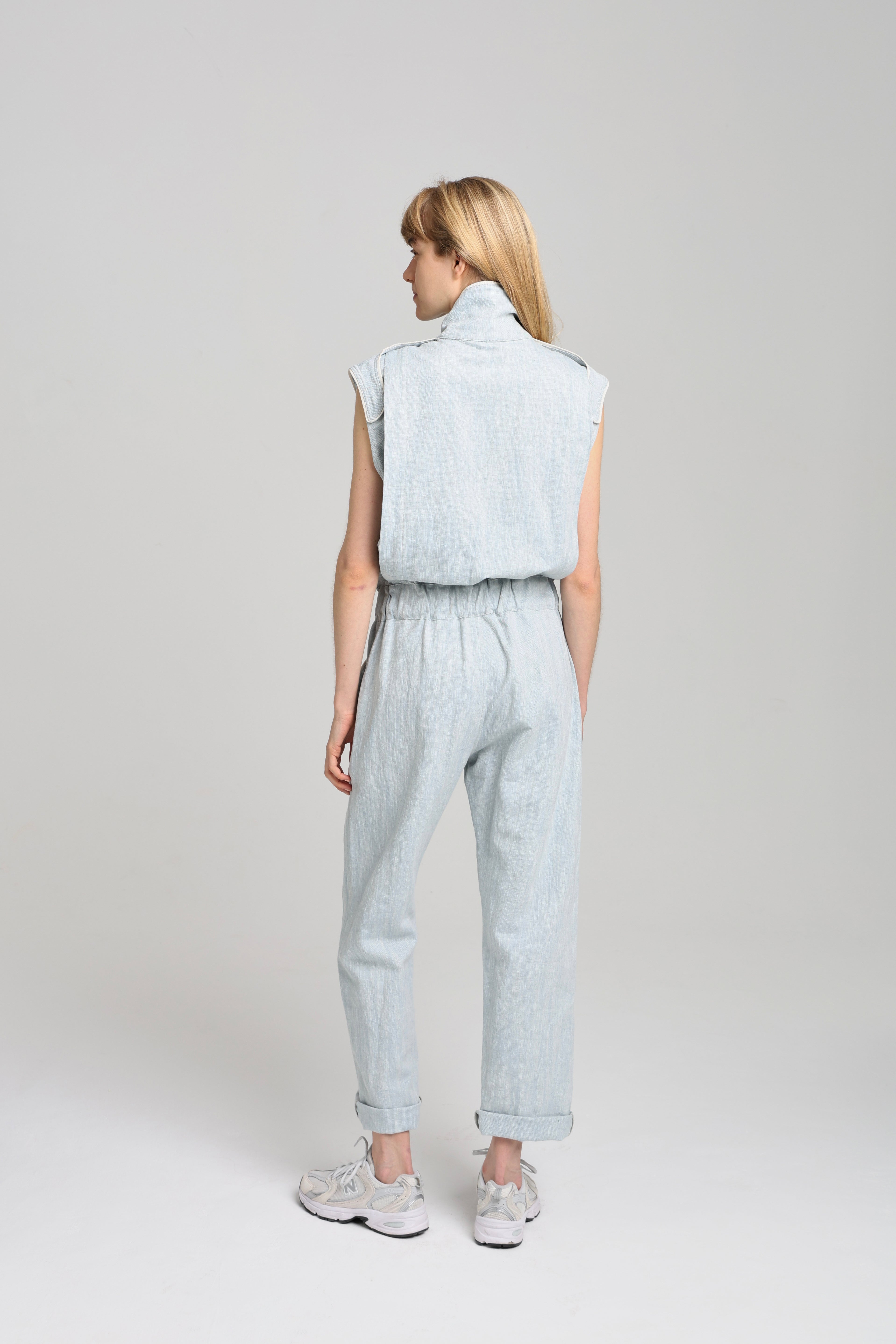 JIMMY JUMPSUIT - Light blue denim