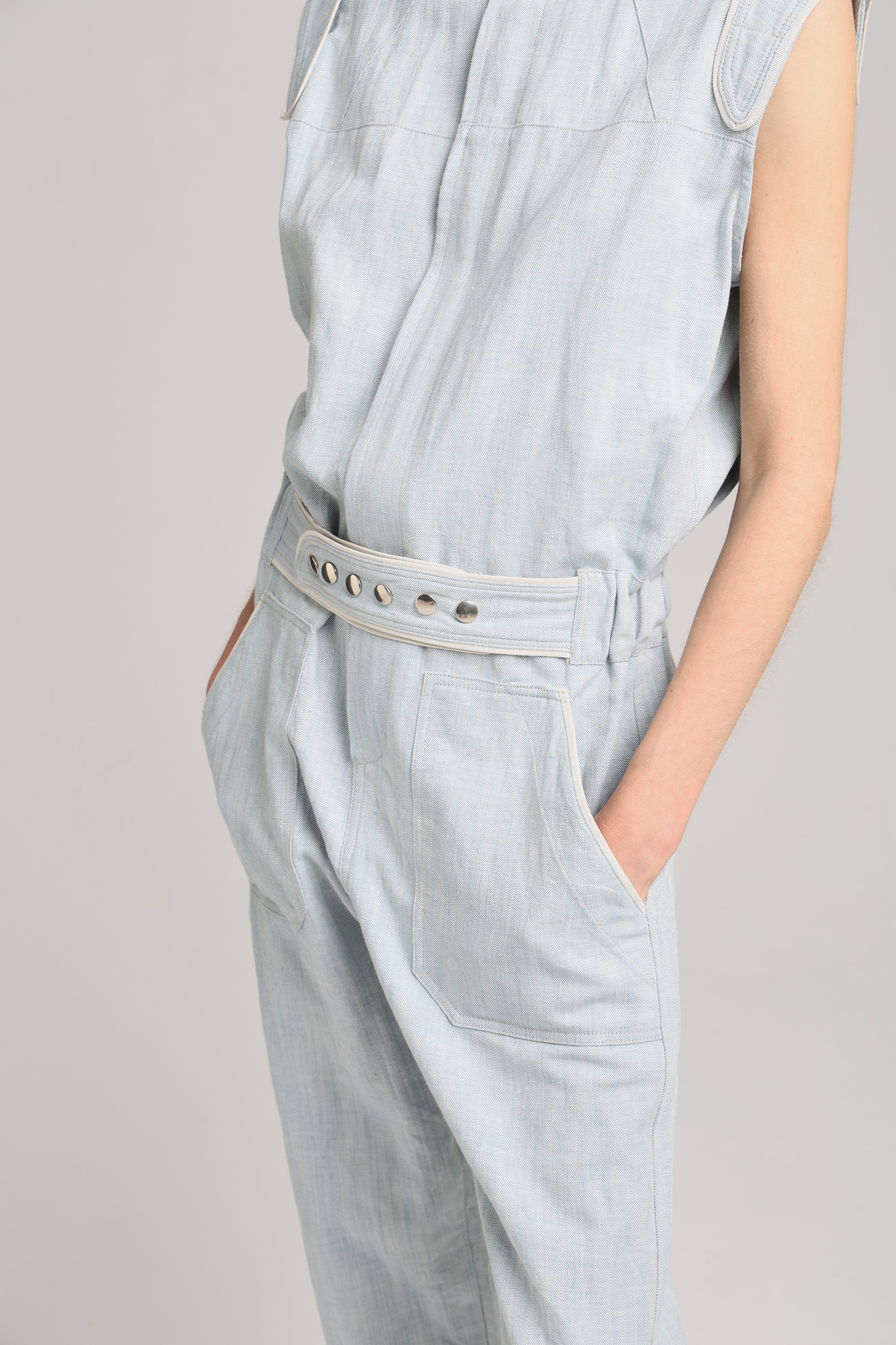 JIMMY JUMPSUIT - Light blue denim