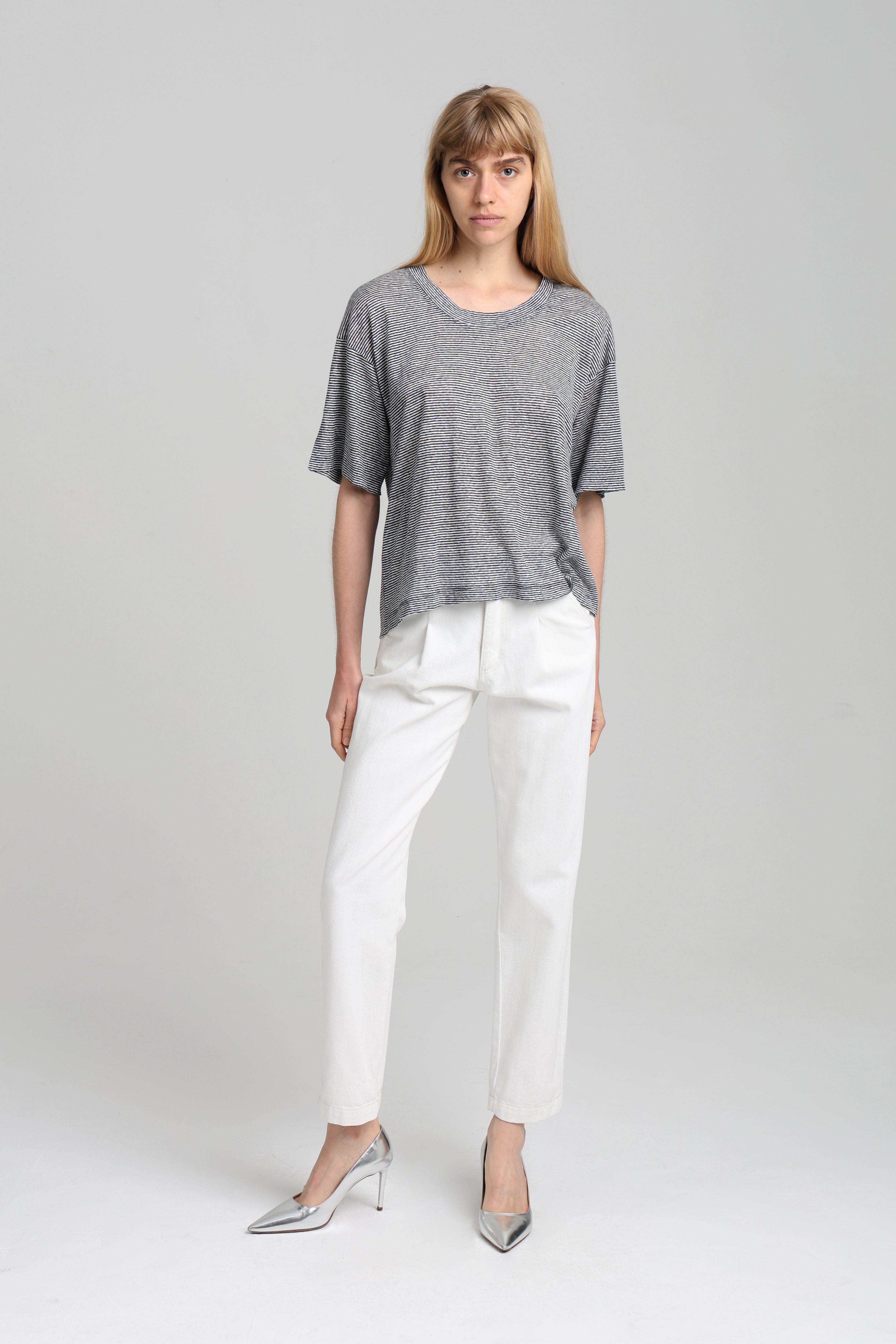 CESCA T-SHIRT - navy stripes