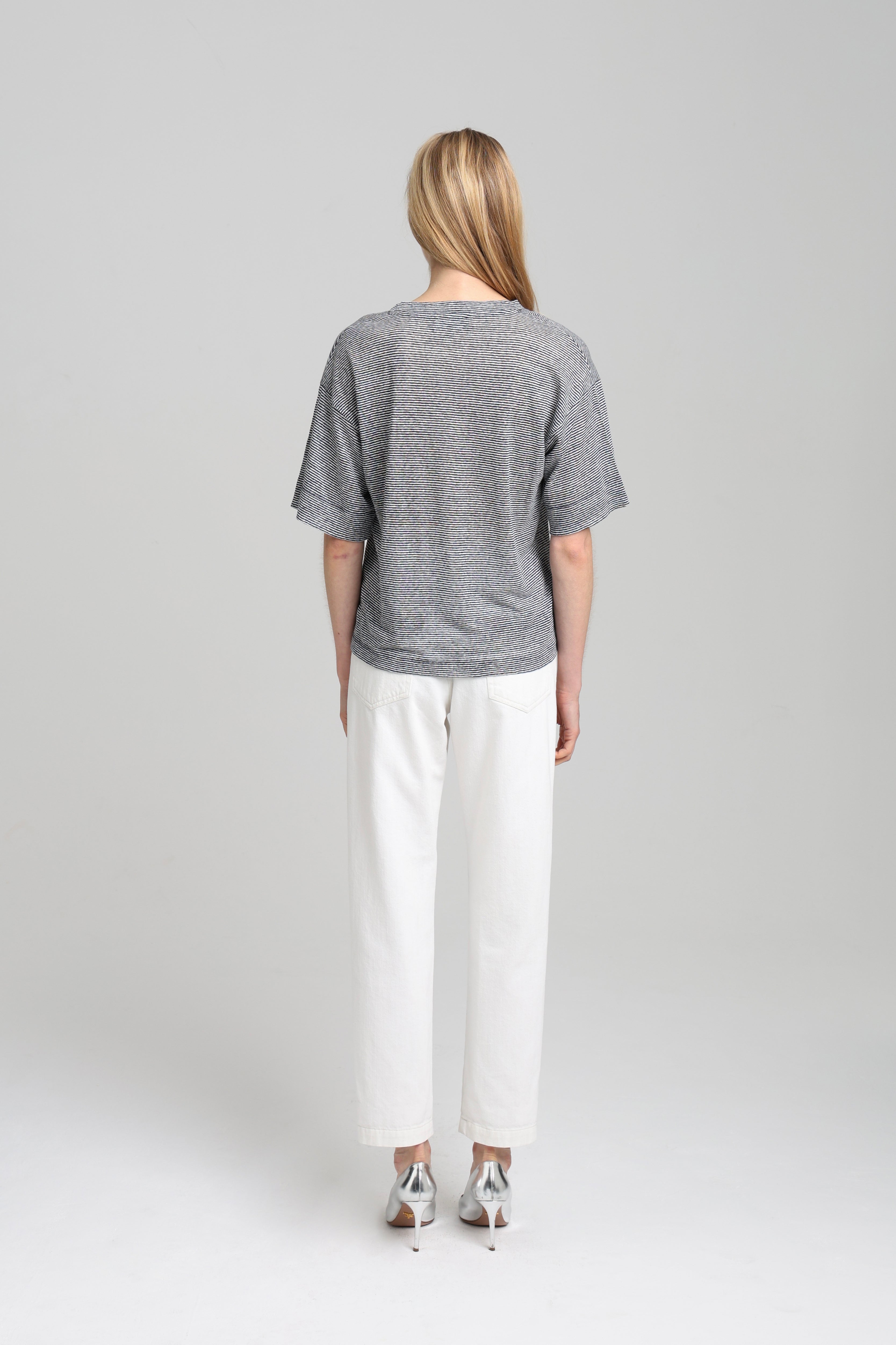 CESCA T-SHIRT - navy stripes
