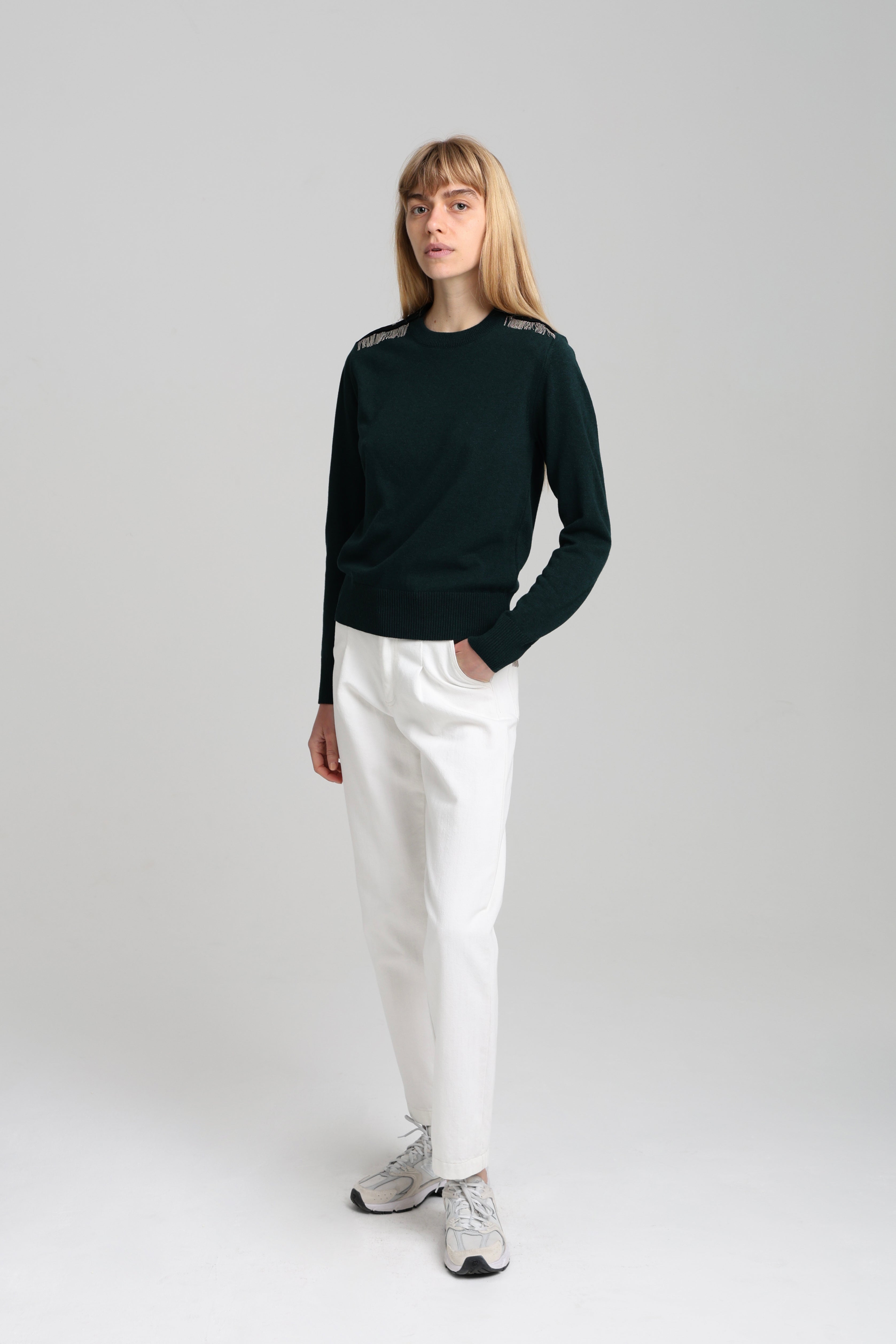 ISA CHAINS JUMPER - Dark green