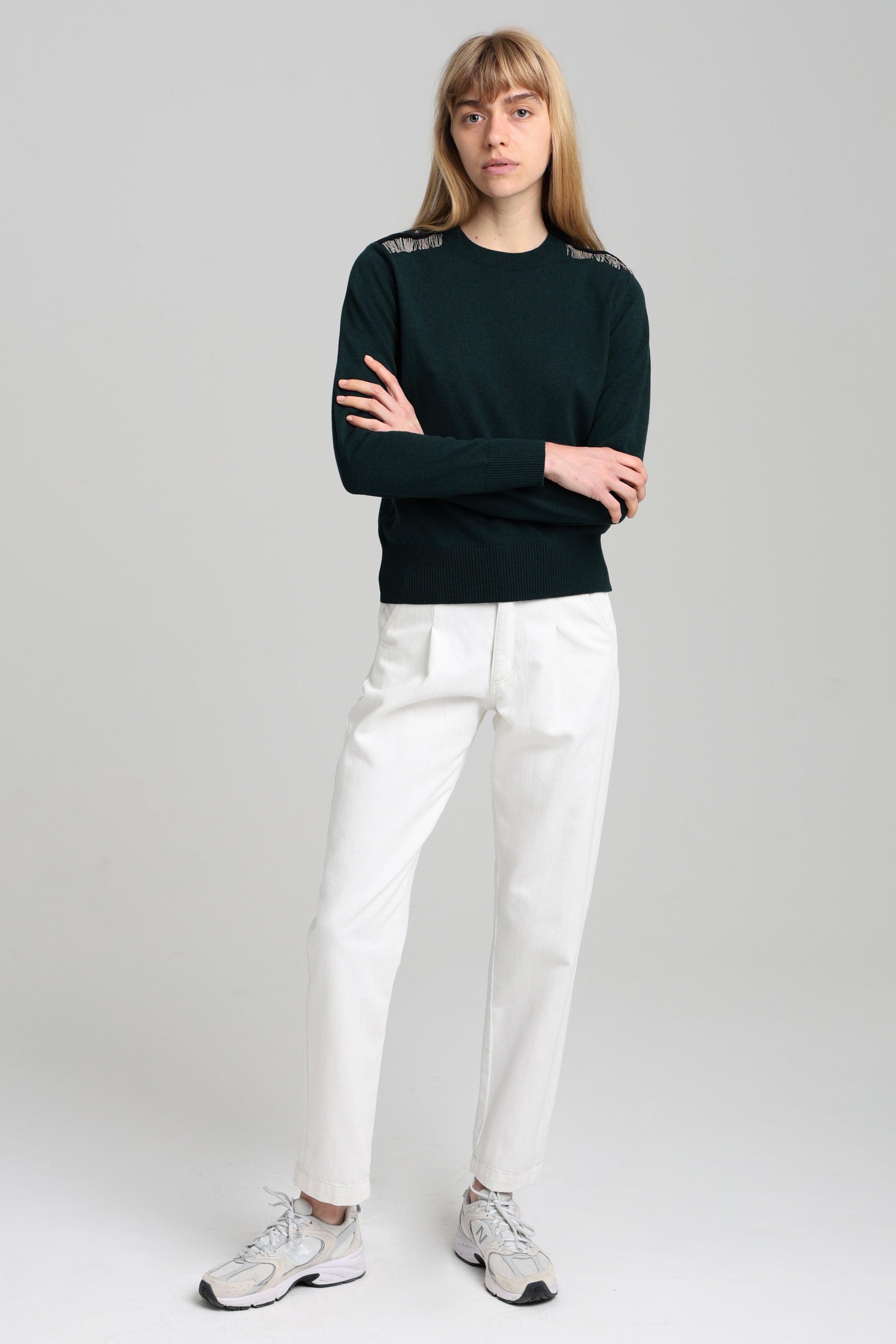 ISA CHAINS JUMPER - Dark green