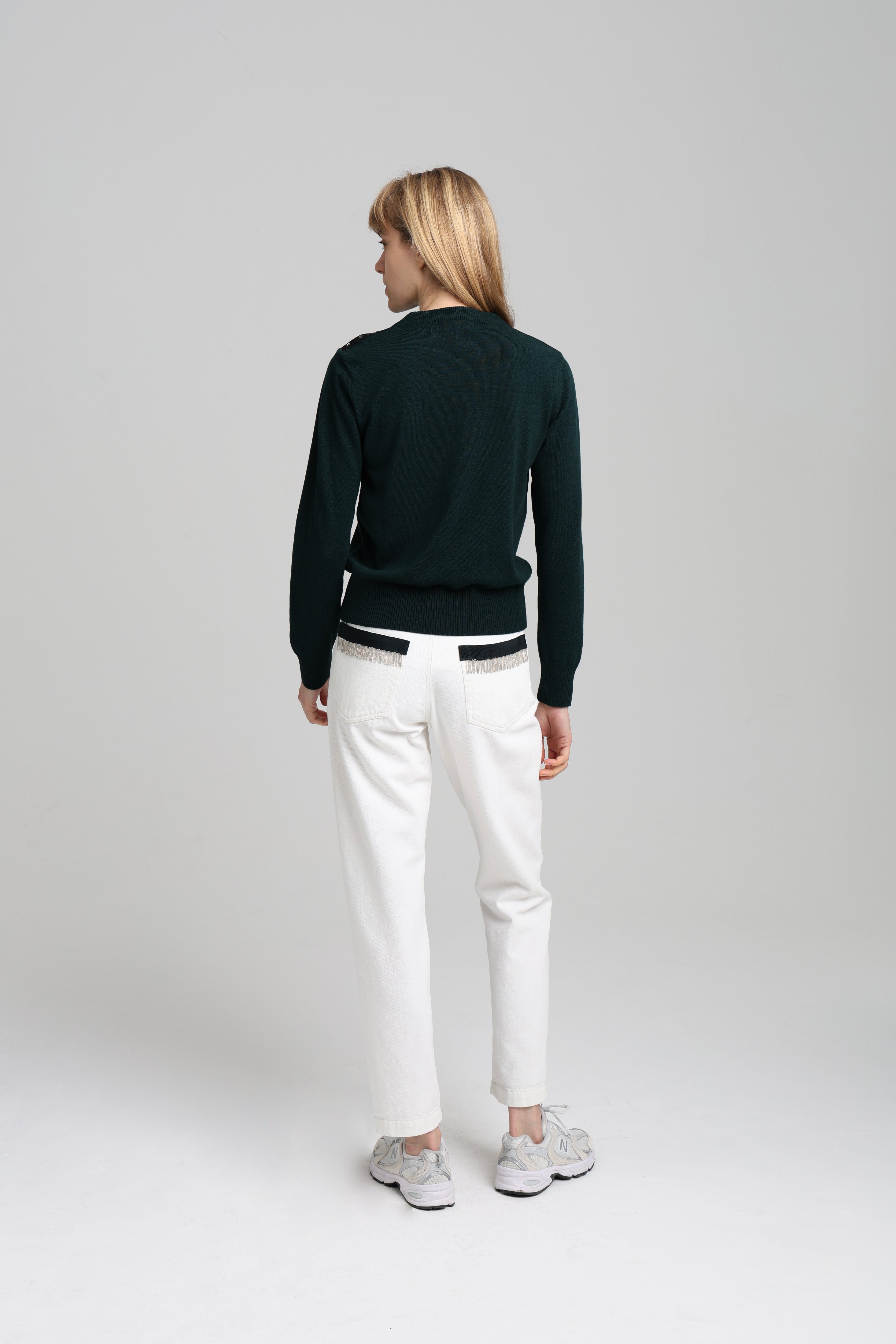 ISA CHAINS JUMPER - Dark green