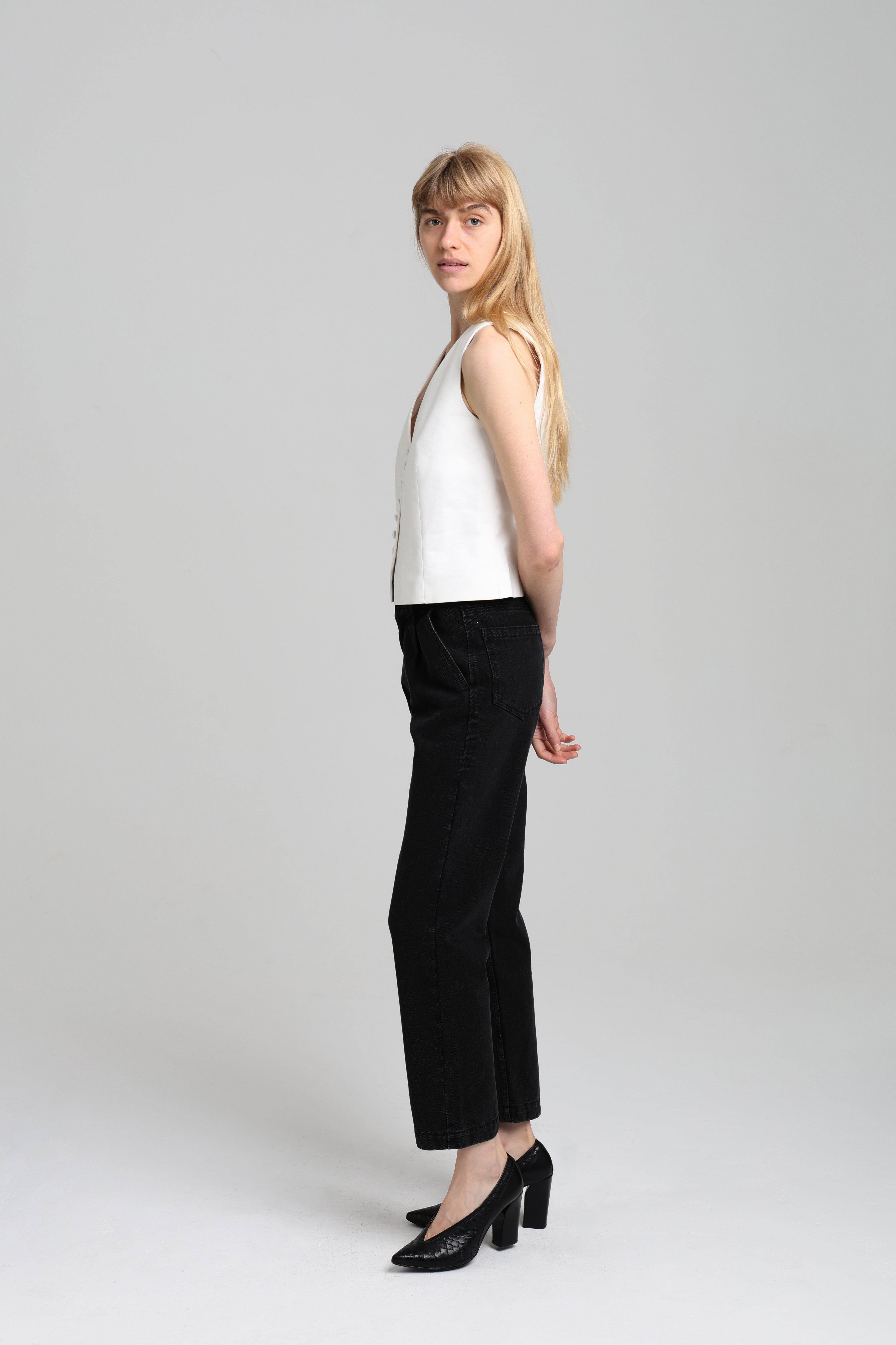 CARMEN WAISTCOAT - Off-white