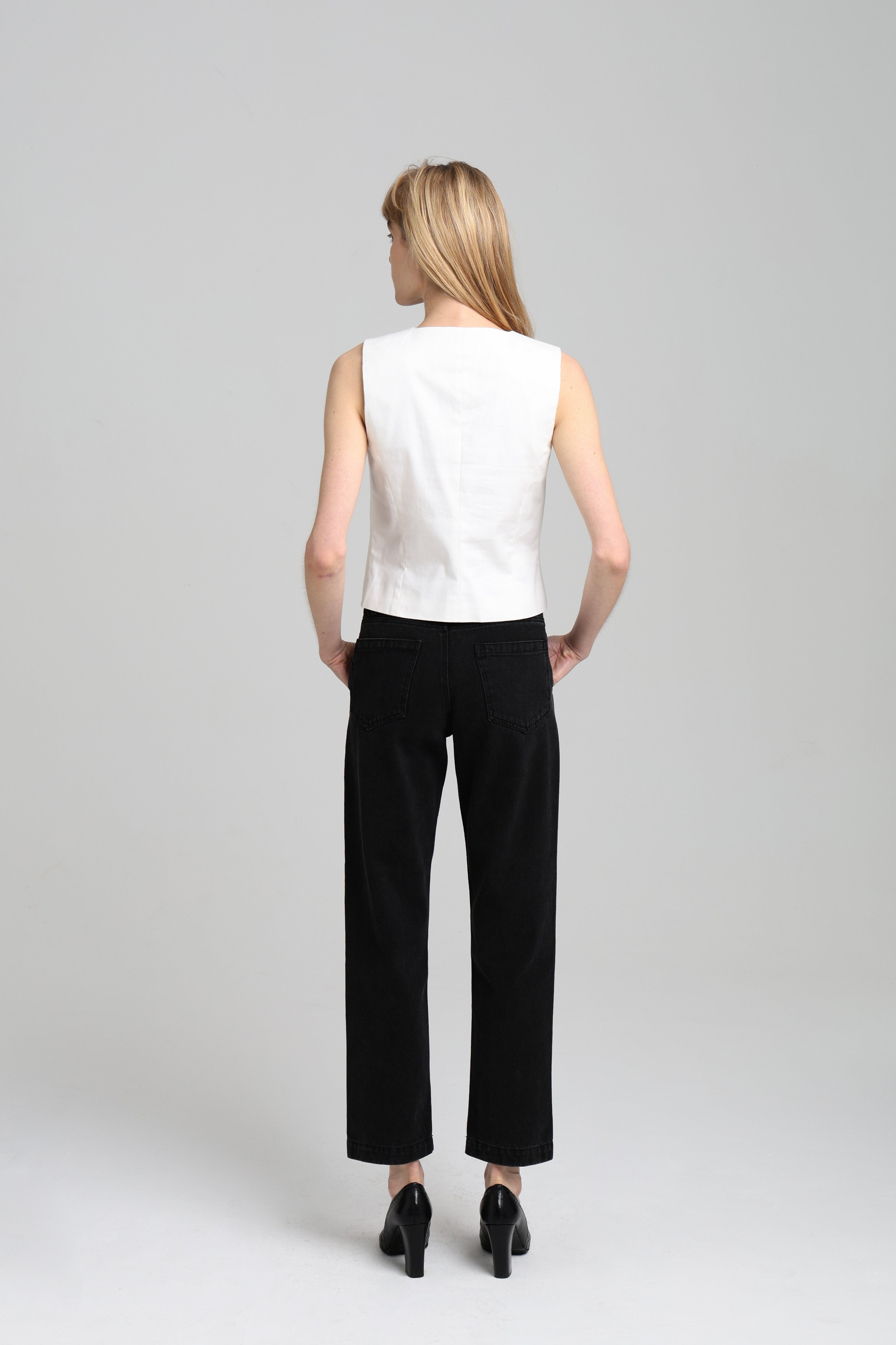 CARMEN WAISTCOAT - Off-white