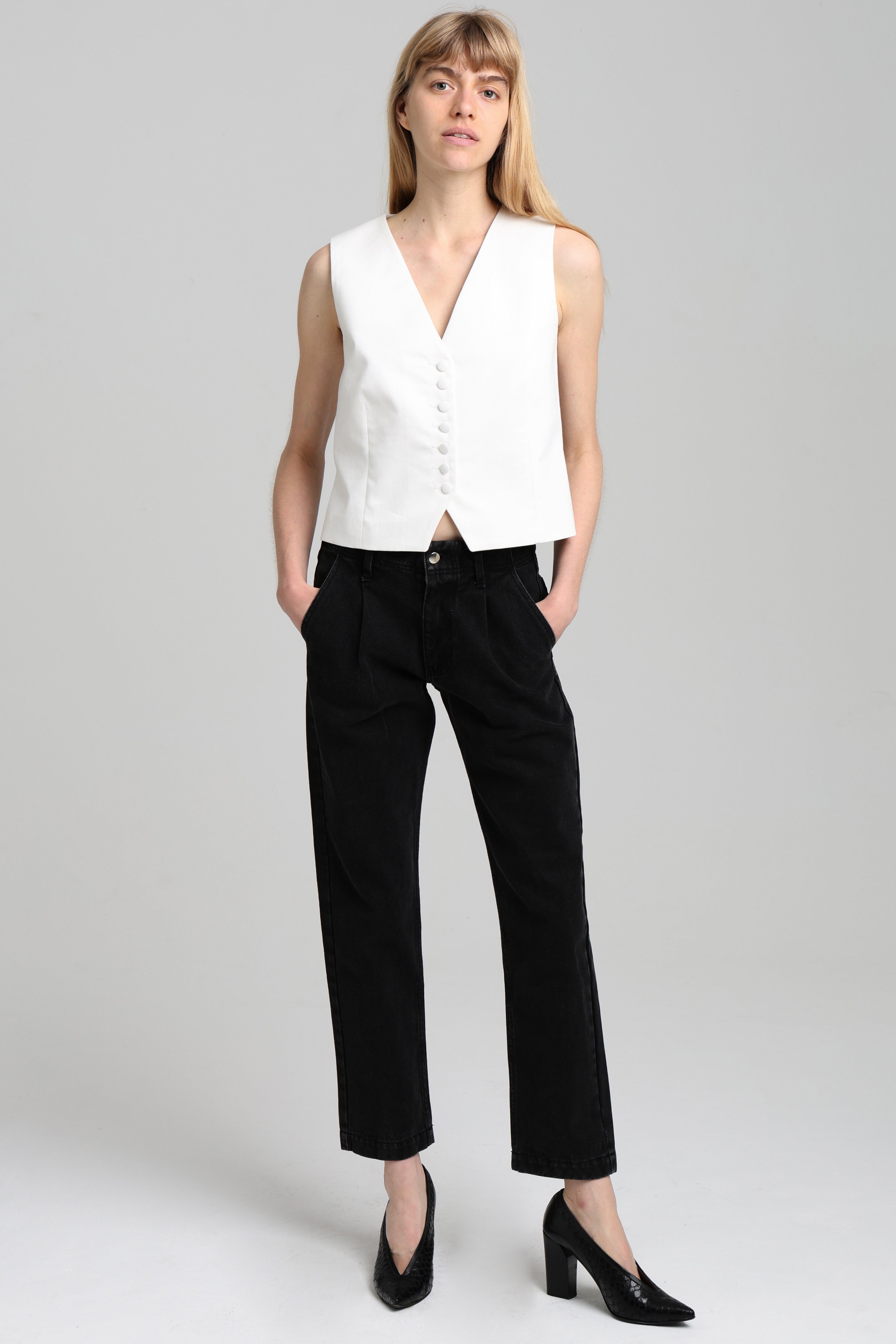 CARMEN WAISTCOAT - Off-white