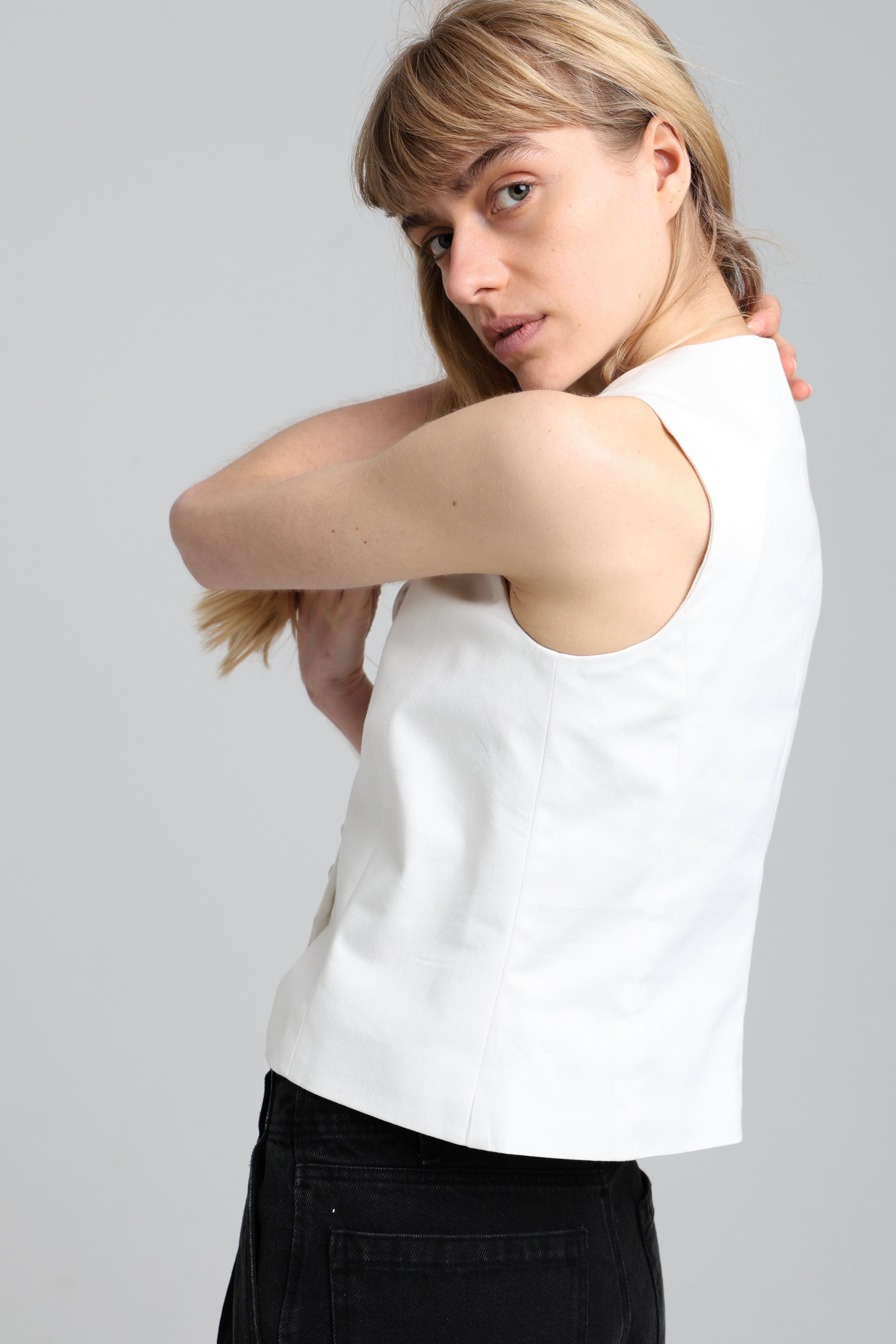 CARMEN WAISTCOAT - Off-white