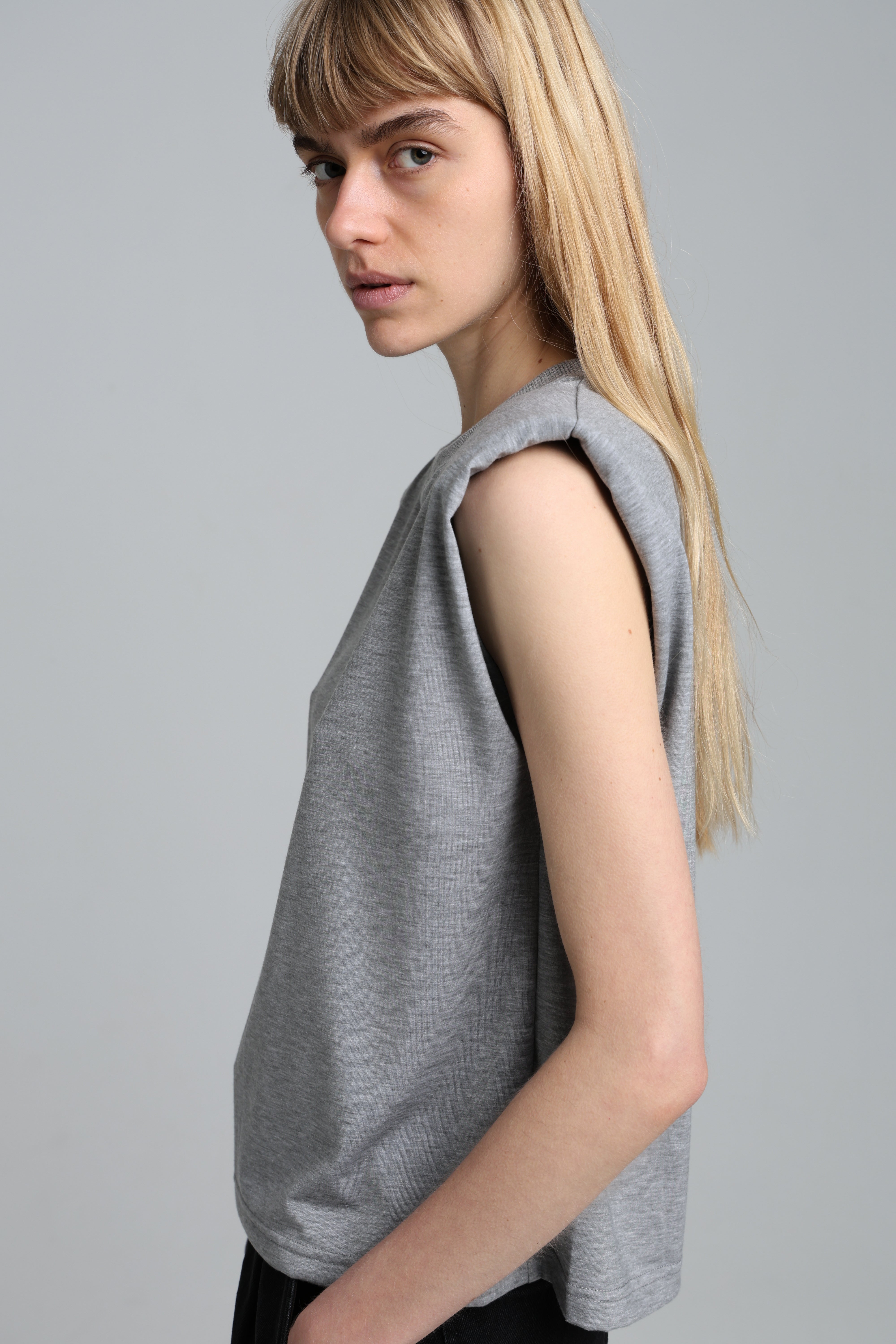 TOM TOP - light grey mélange