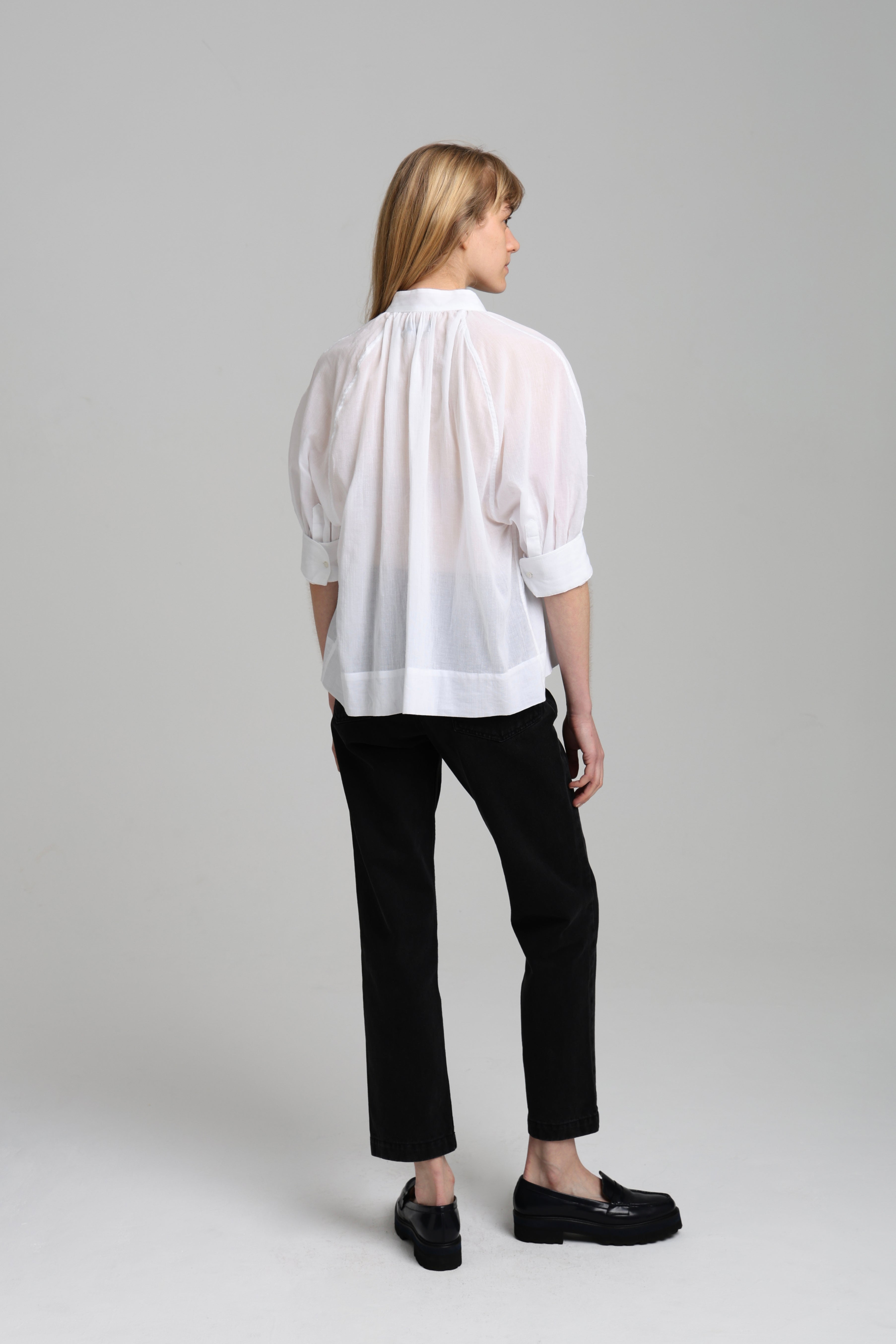 MADELEINE SHIRT - White Voile