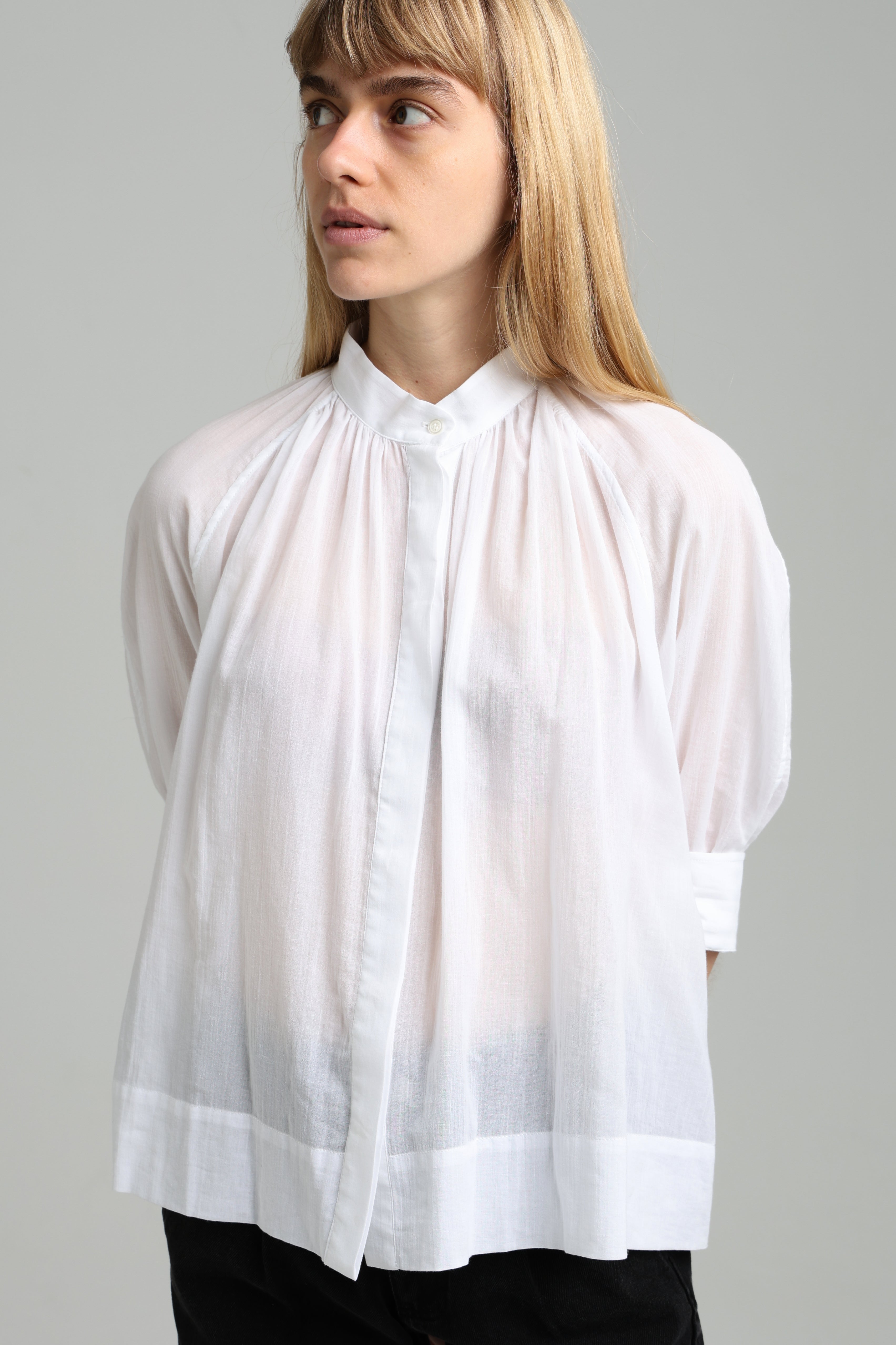 MADELEINE SHIRT - White Voile