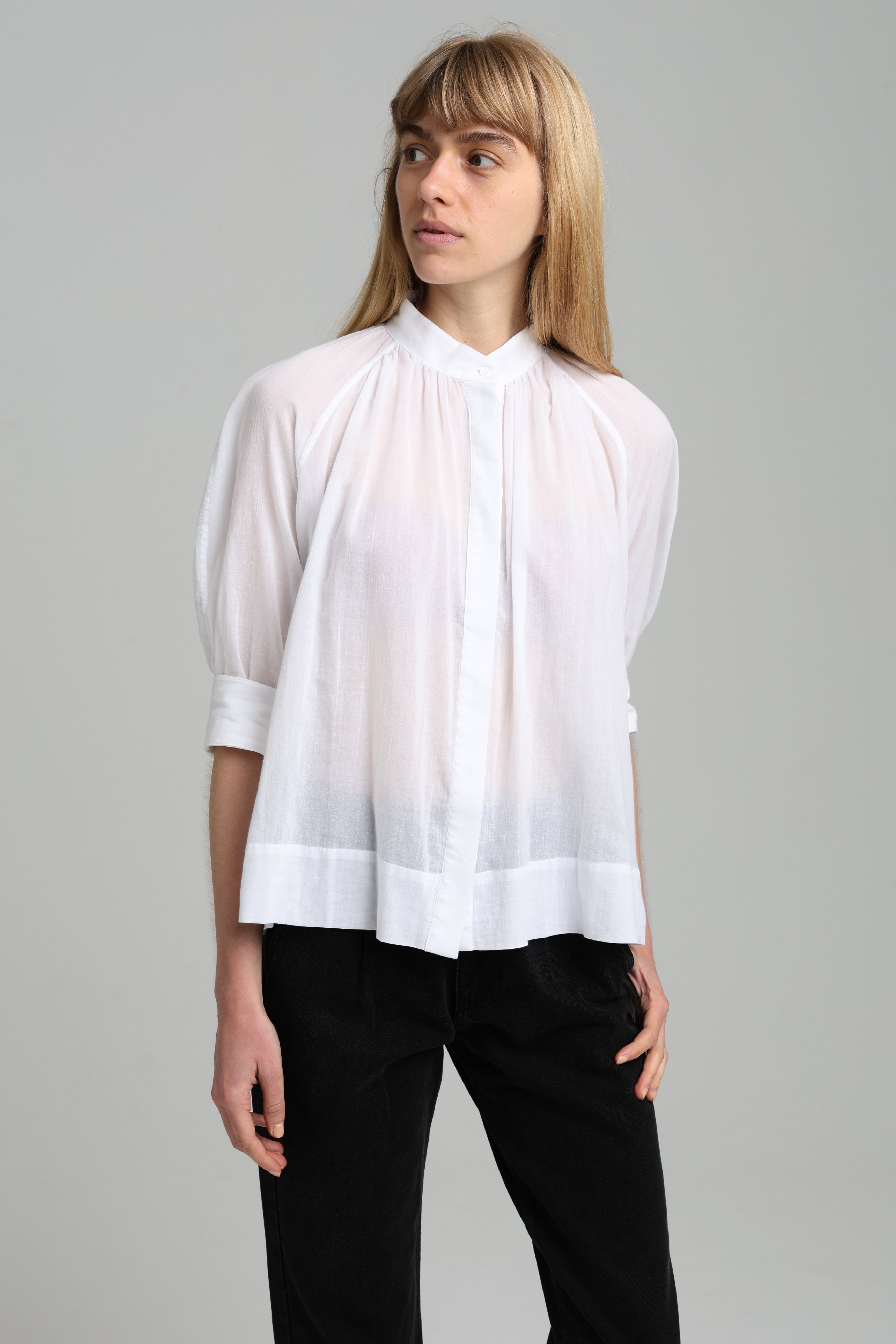 MADELEINE SHIRT - White Voile