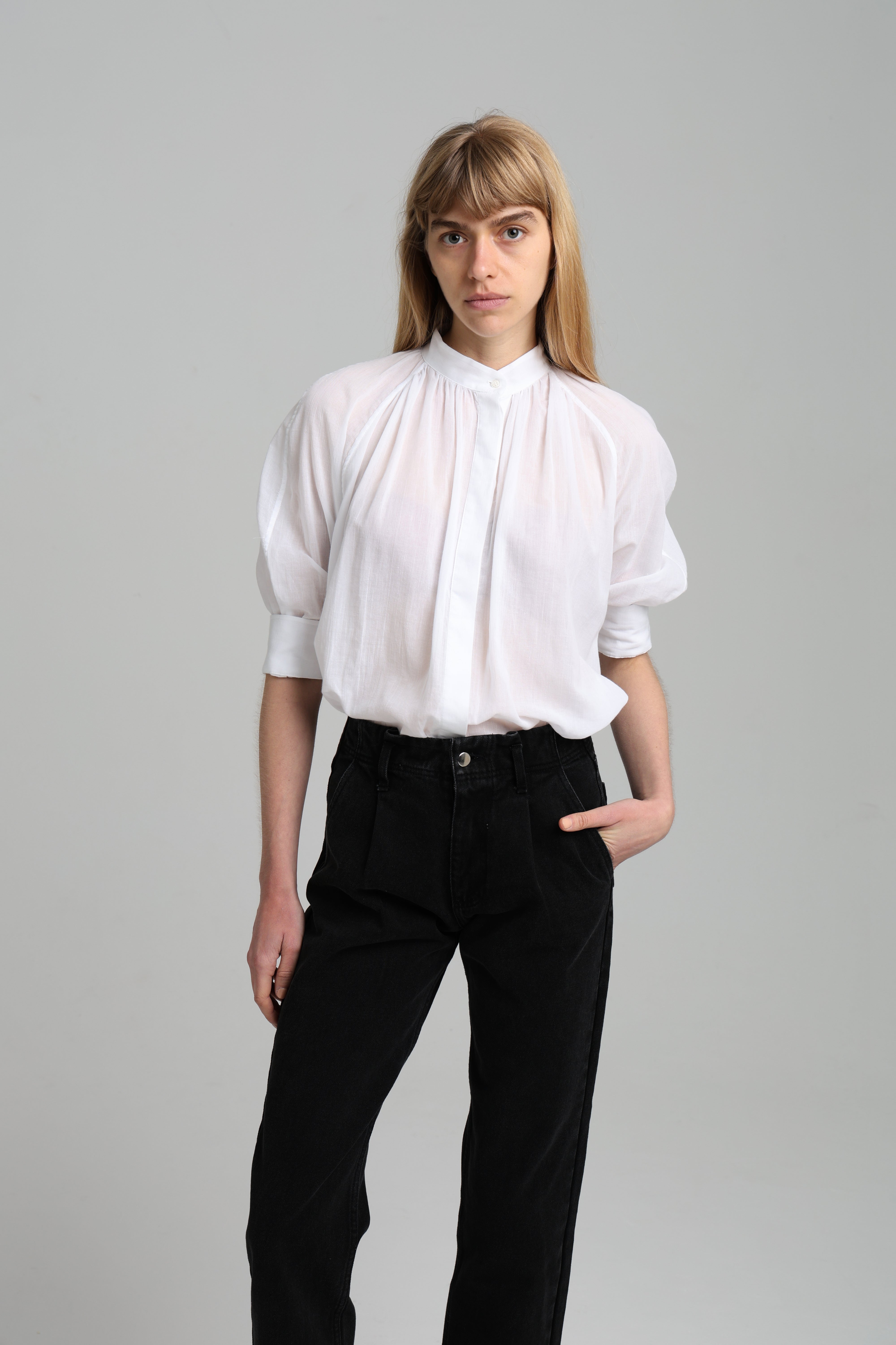 MADELEINE SHIRT - White Voile