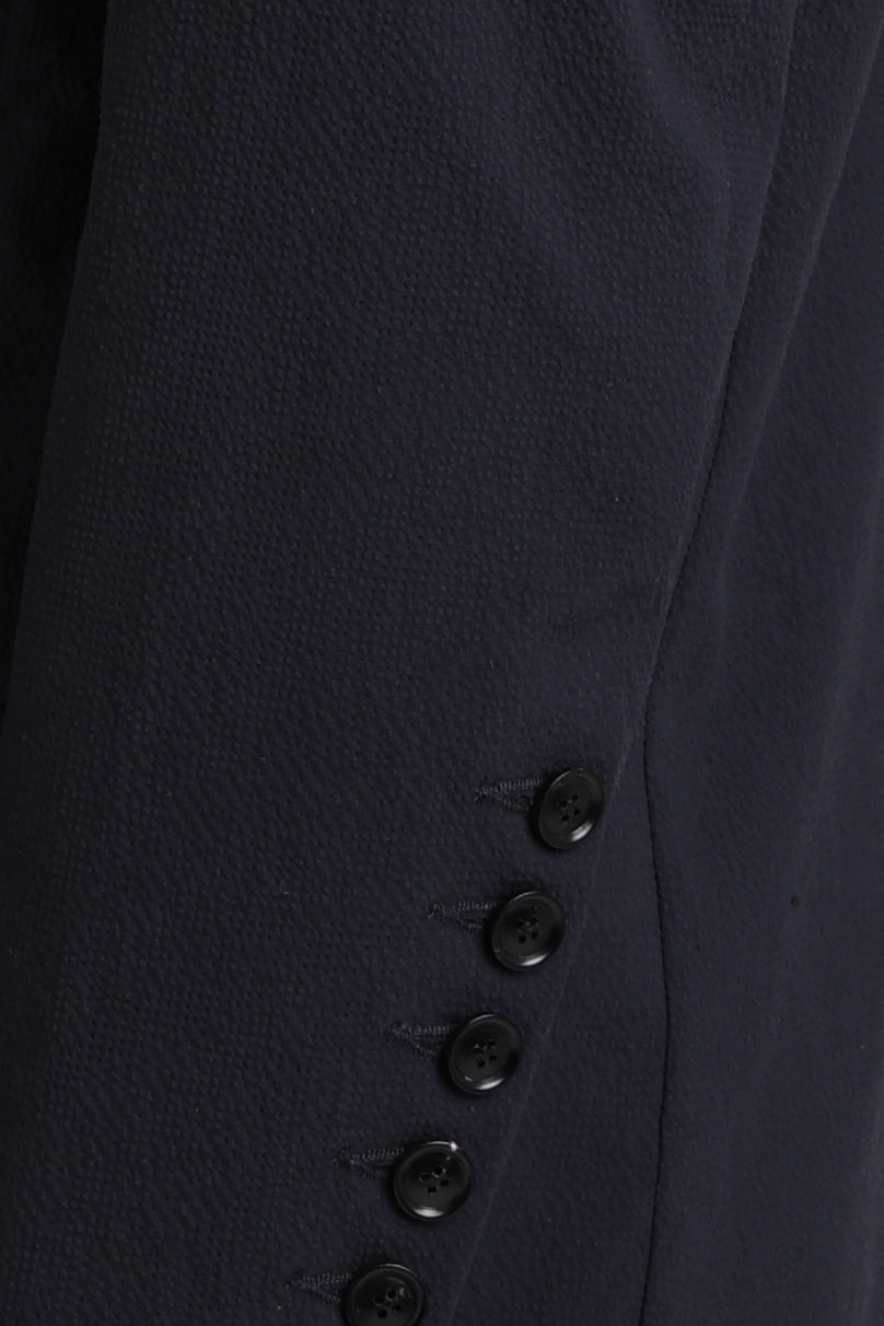 ANAÏS BLAZER - Navy Seersucker