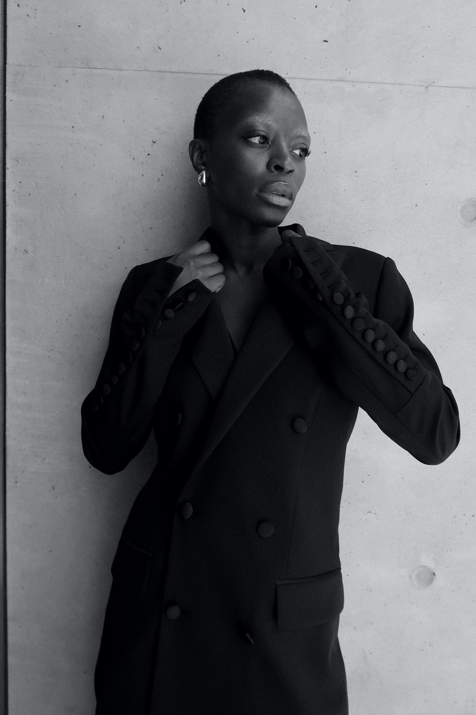 BEN TUXEDO JACKET - Black