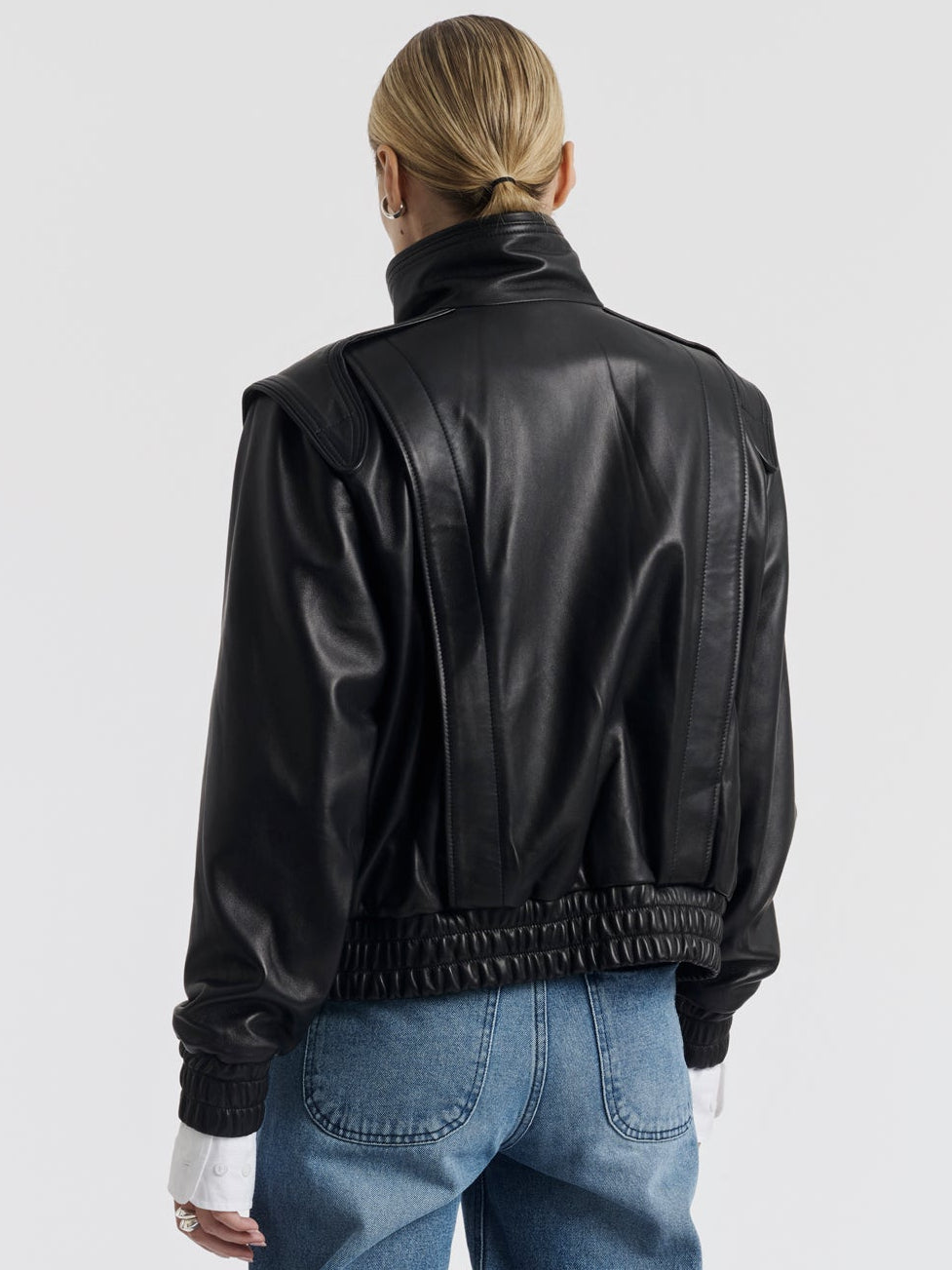 AXEL LEATHER JACKET - Black