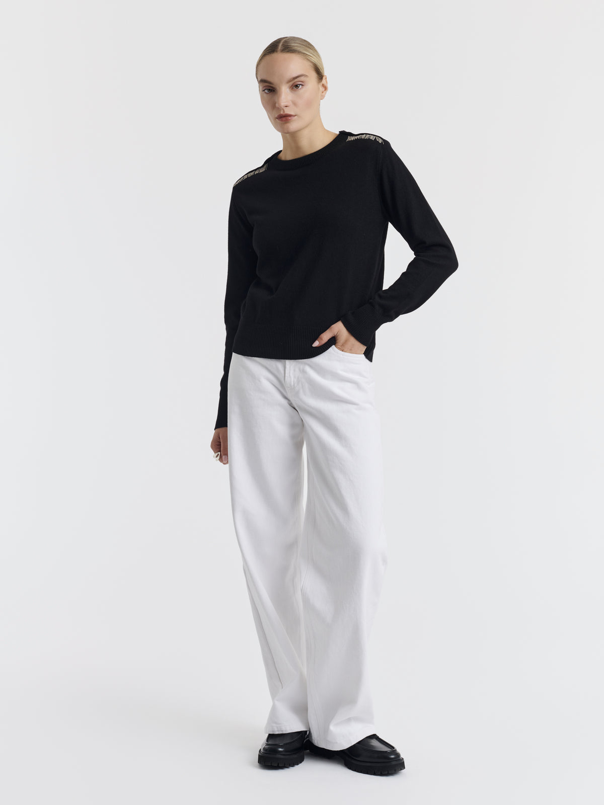 ISA CHAINS JUMPER - Black