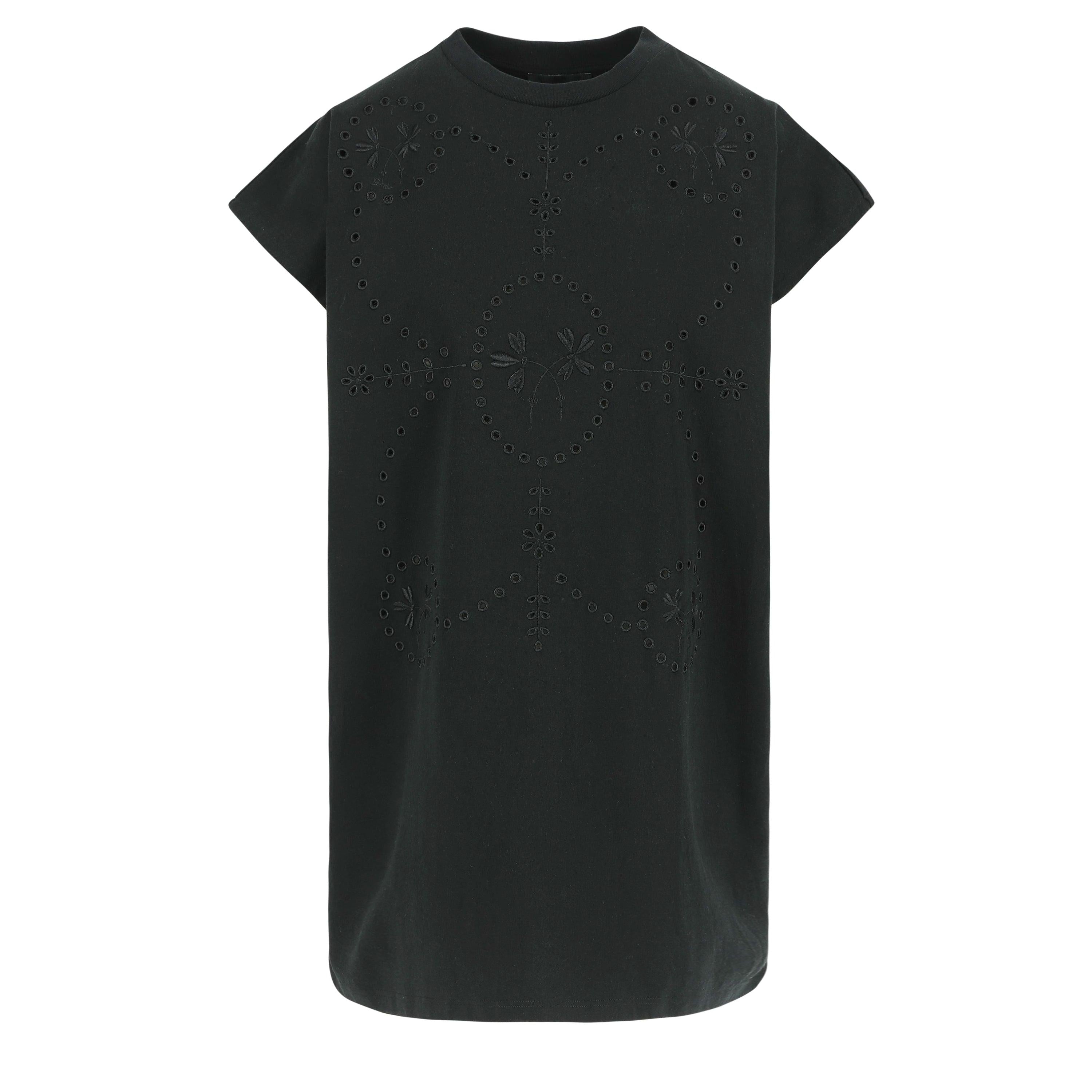 TAMARA EMBROIDERED DRESS - Black