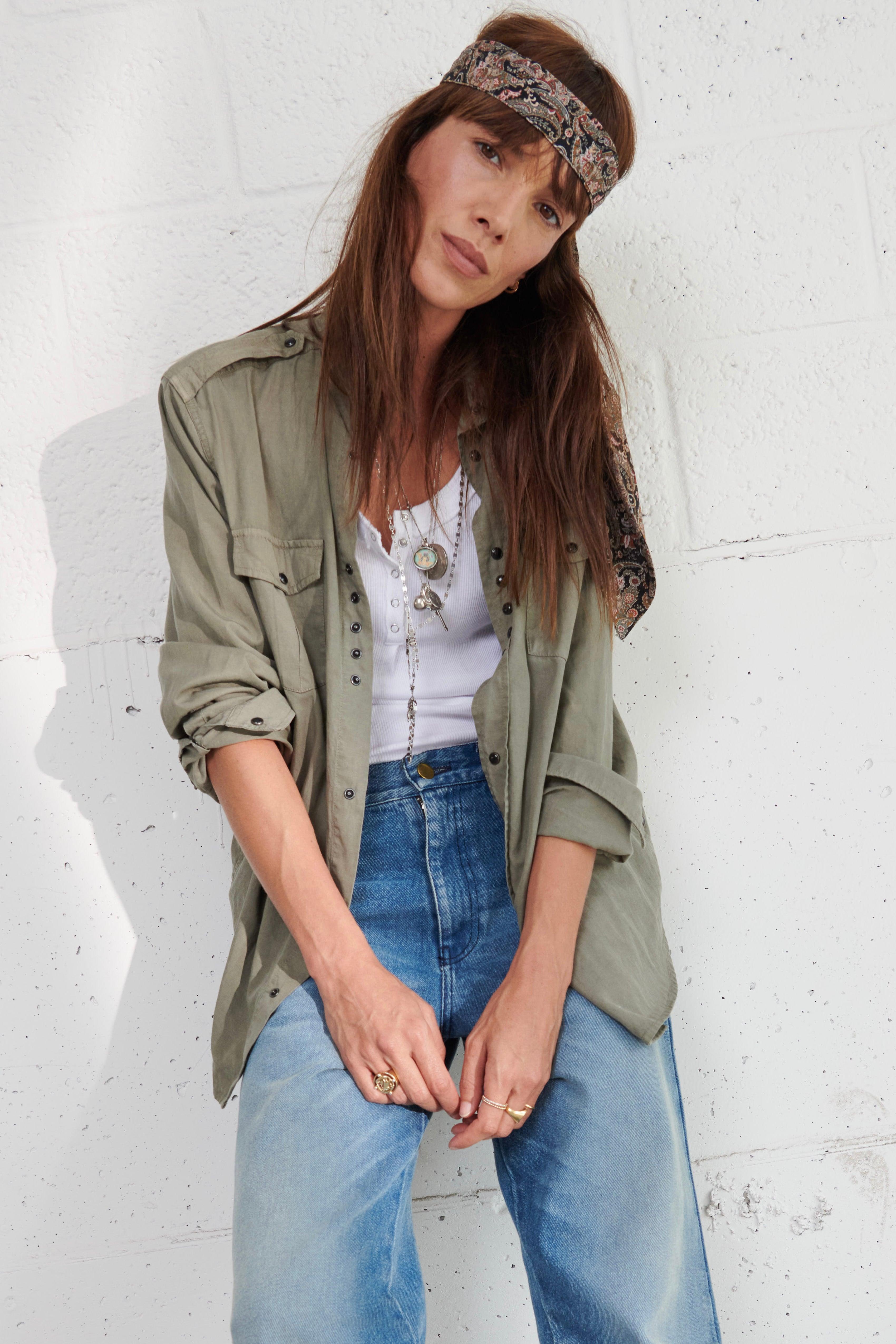 TITI shirt - khaki - SARAH DE SAINT HUBERT