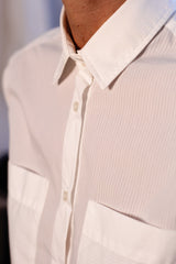 Straight and classic white timeless shirt