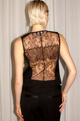 CARMEN waistcoat lace - Black