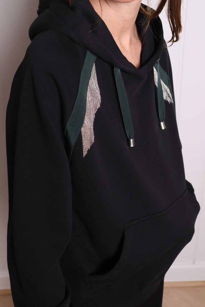 IAN CHAINS hoodie - Black