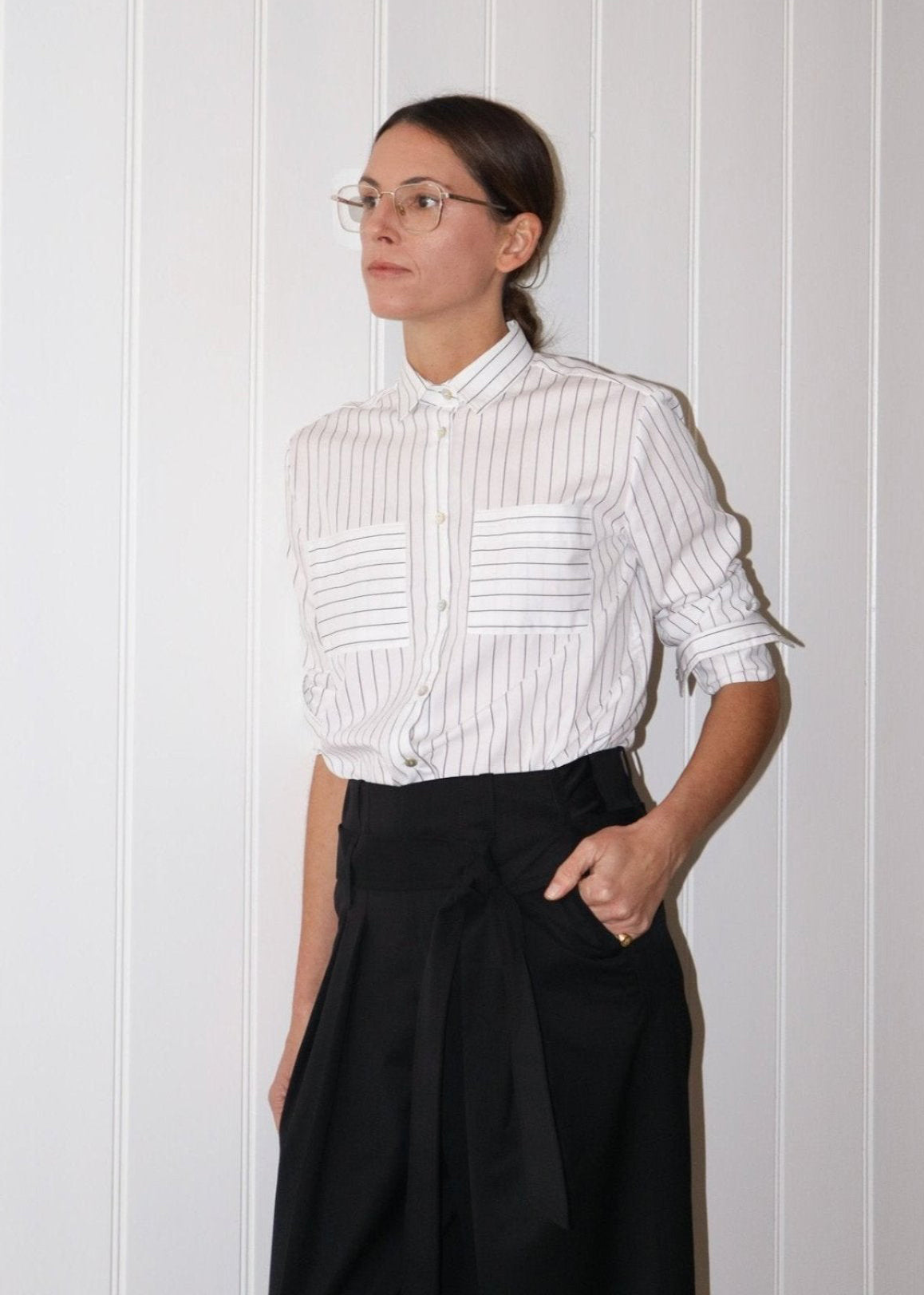 FELIS SHIRT - Black stripes