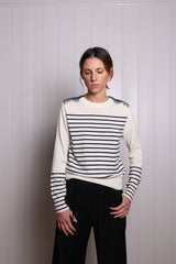 ISA CHAINS jumper - Navy stripes