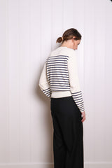 ISA CHAINS jumper - Navy stripes