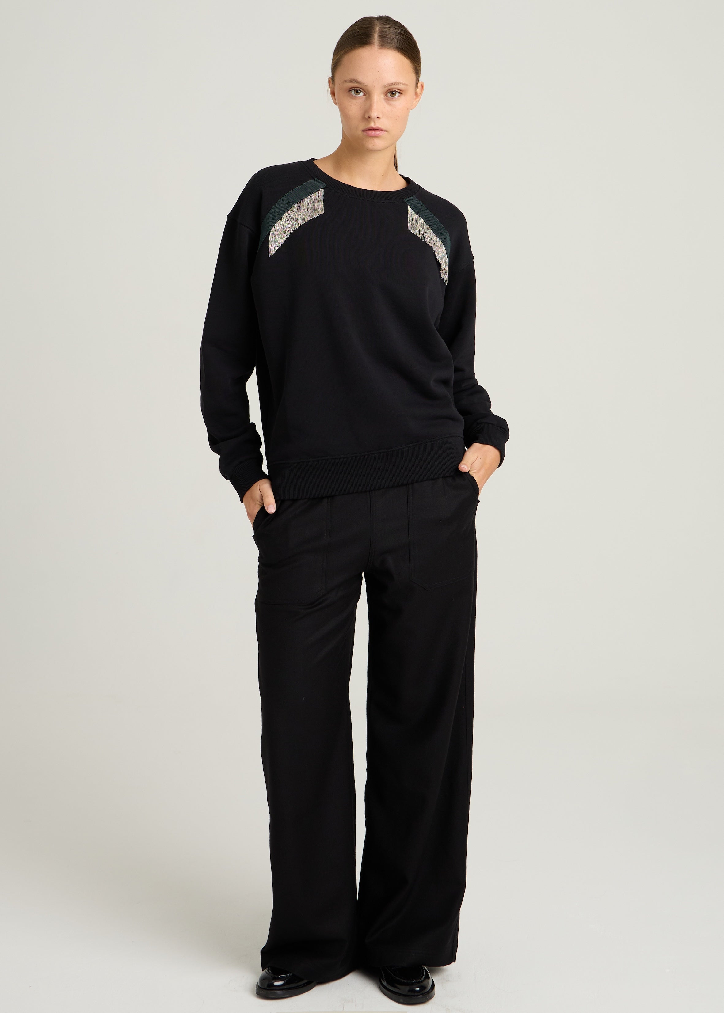 MARTY CHAINS SWEATSHIRT - Black