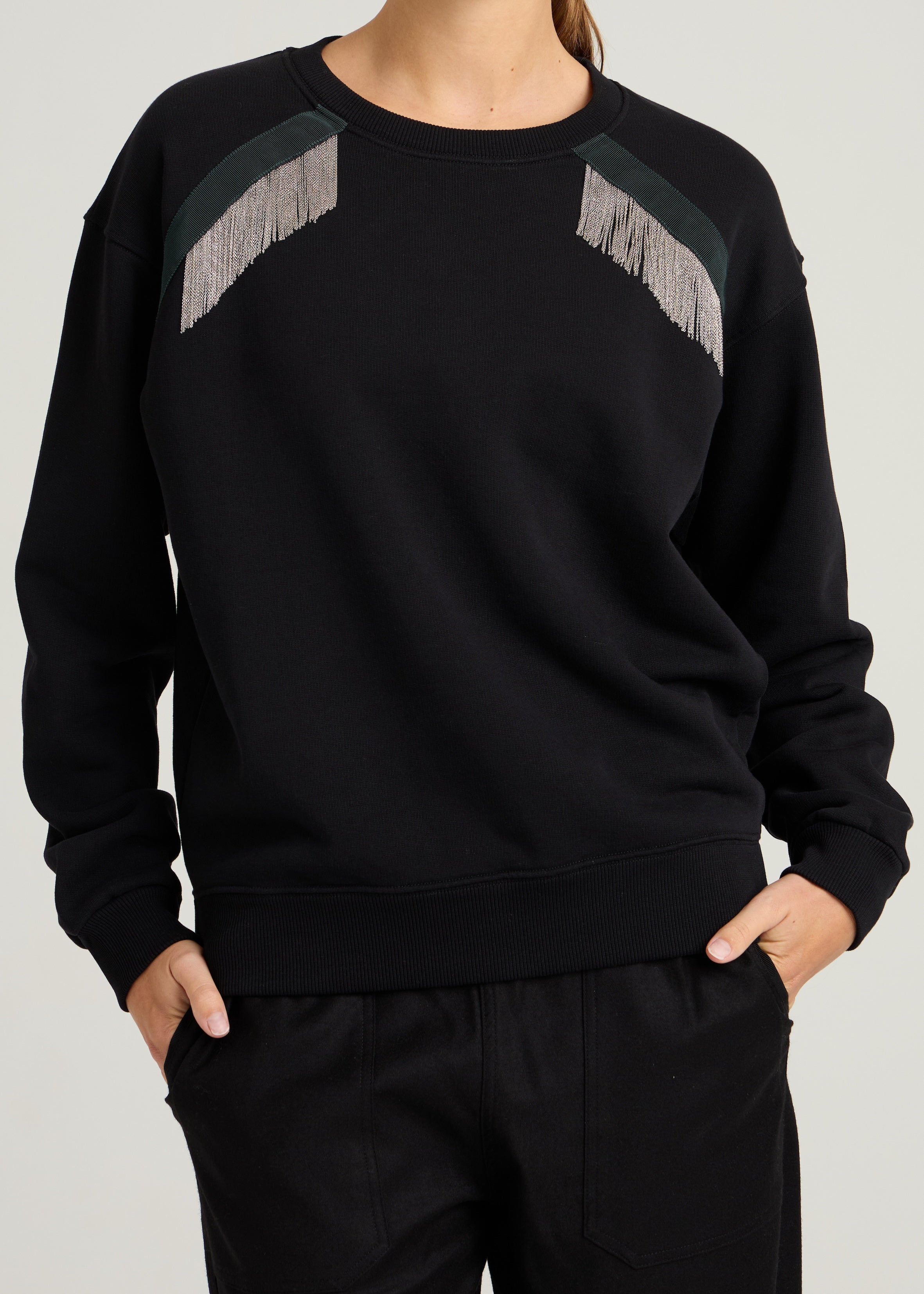 MARTY CHAINS SWEATSHIRT - Black