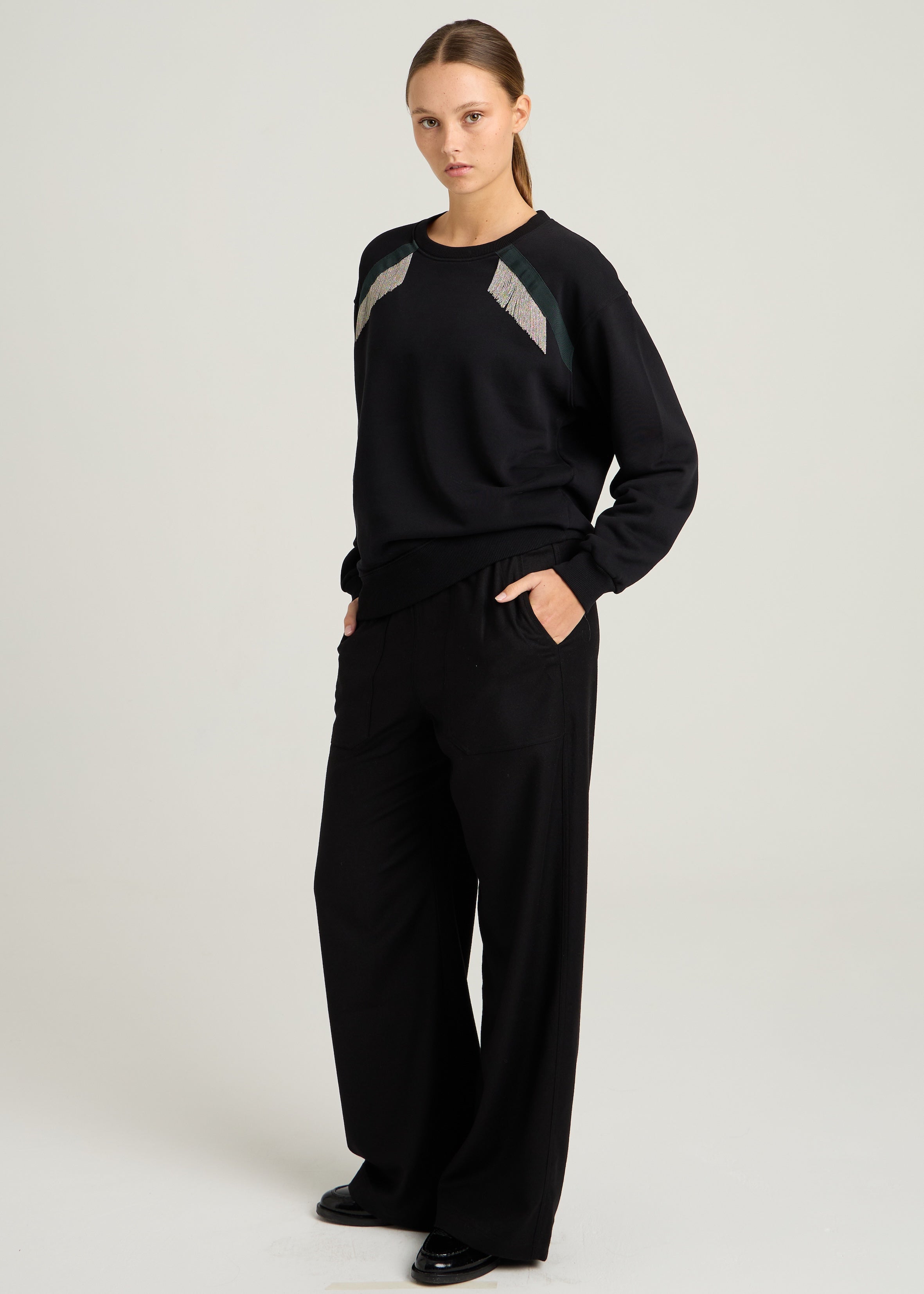 MARTY CHAINS SWEATSHIRT - Black