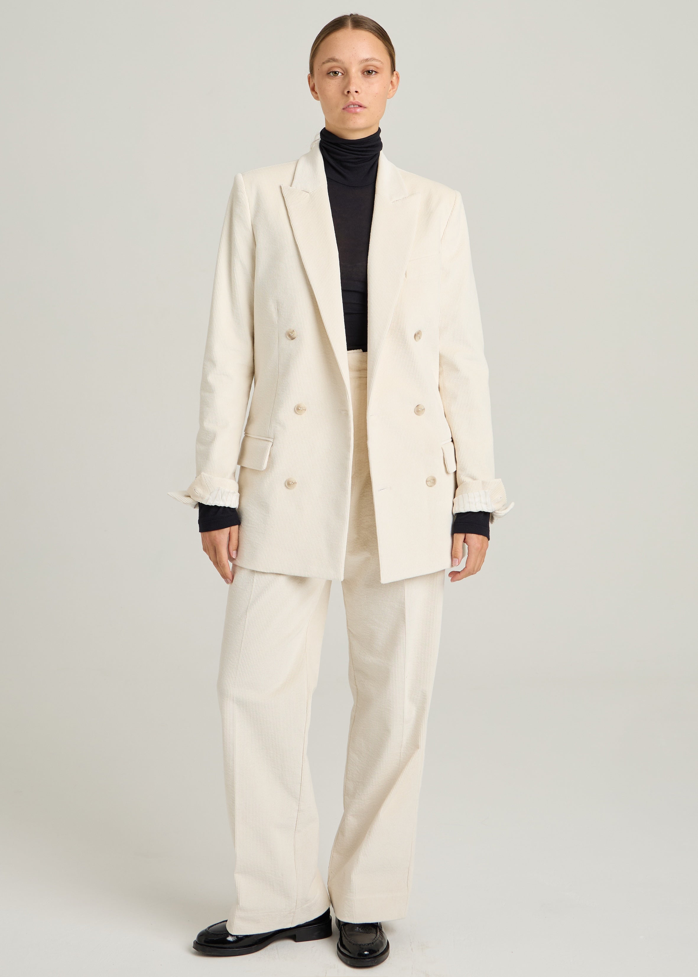 BILLIE JACKET - Écru Rib Cord