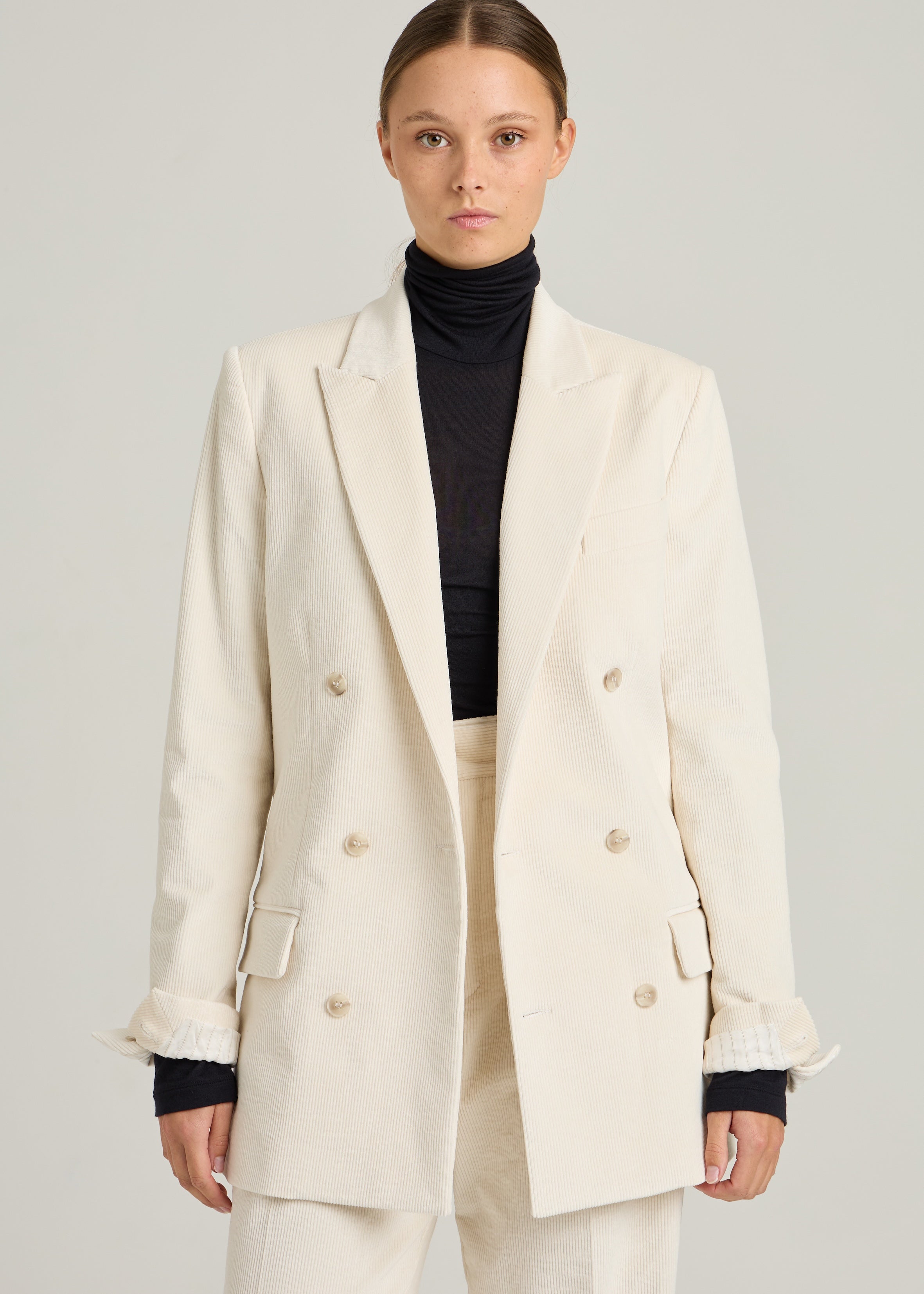 BILLIE JACKET - Écru Rib Cord