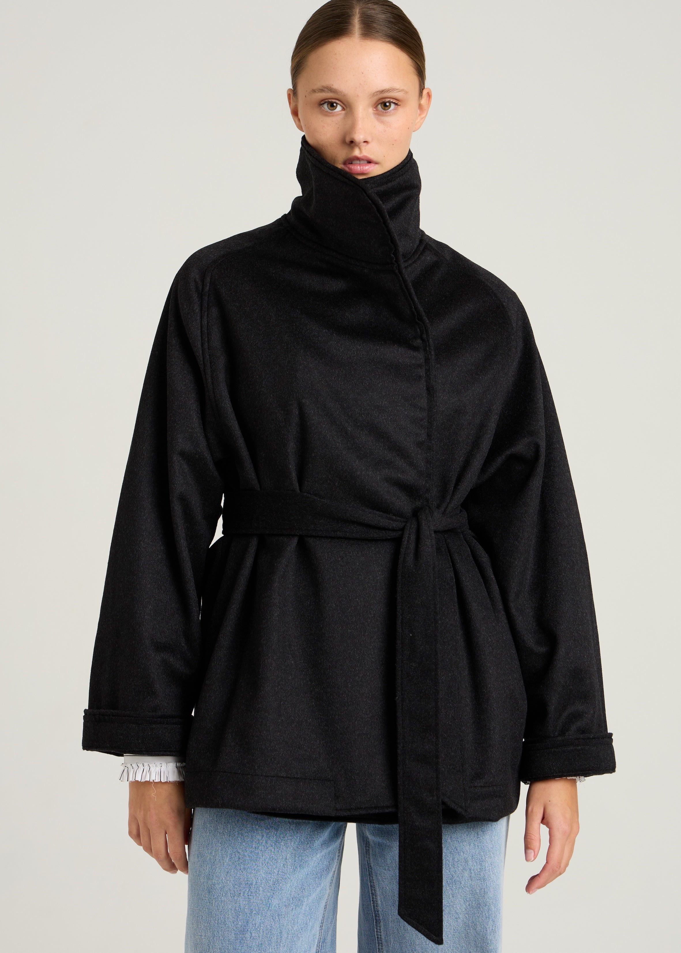 KIM OVERSHIRT - Anthracite Wool