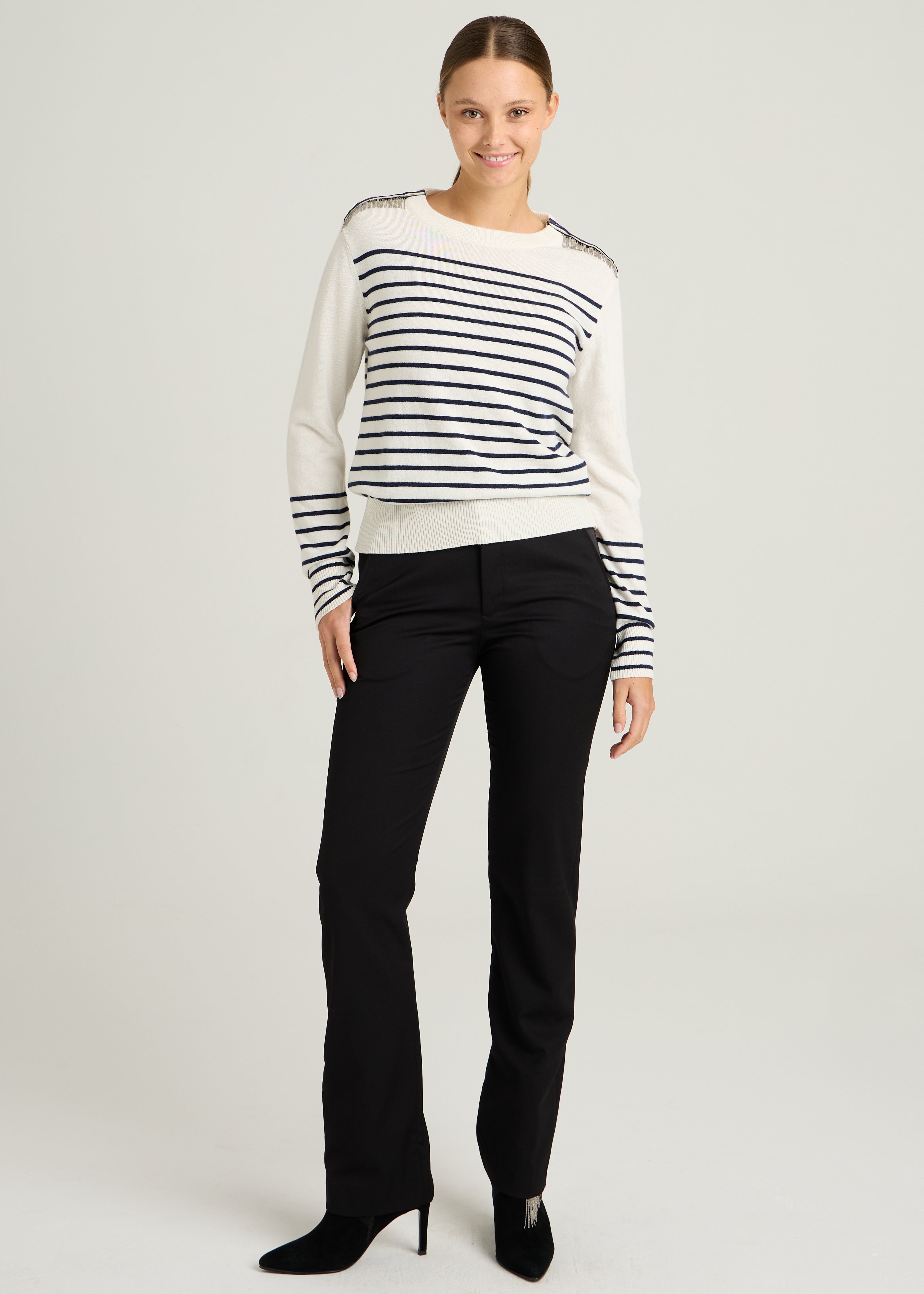 ISA CHAINS JUMPER - Navy stripes