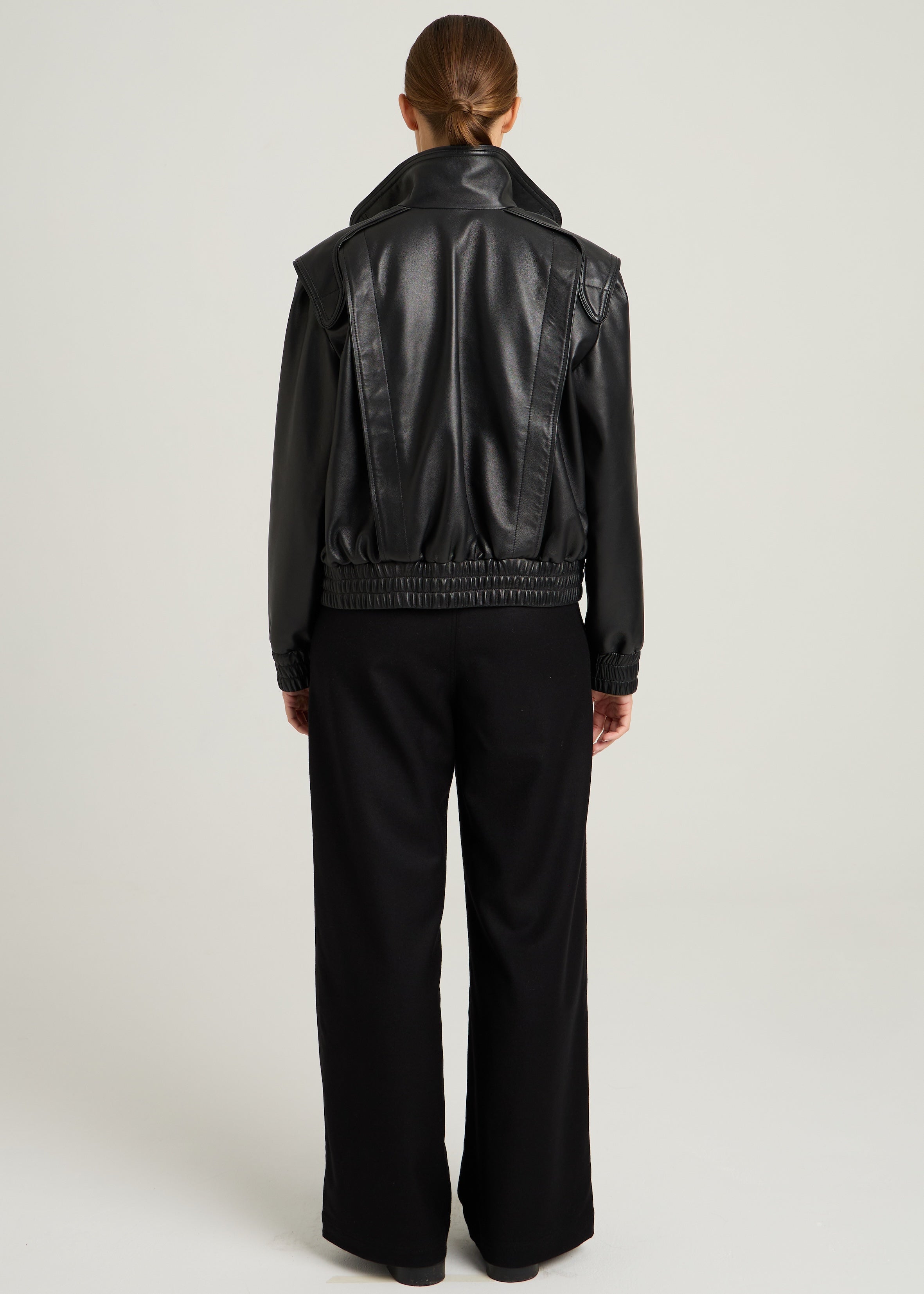 AXEL LEATHER JACKET - Black